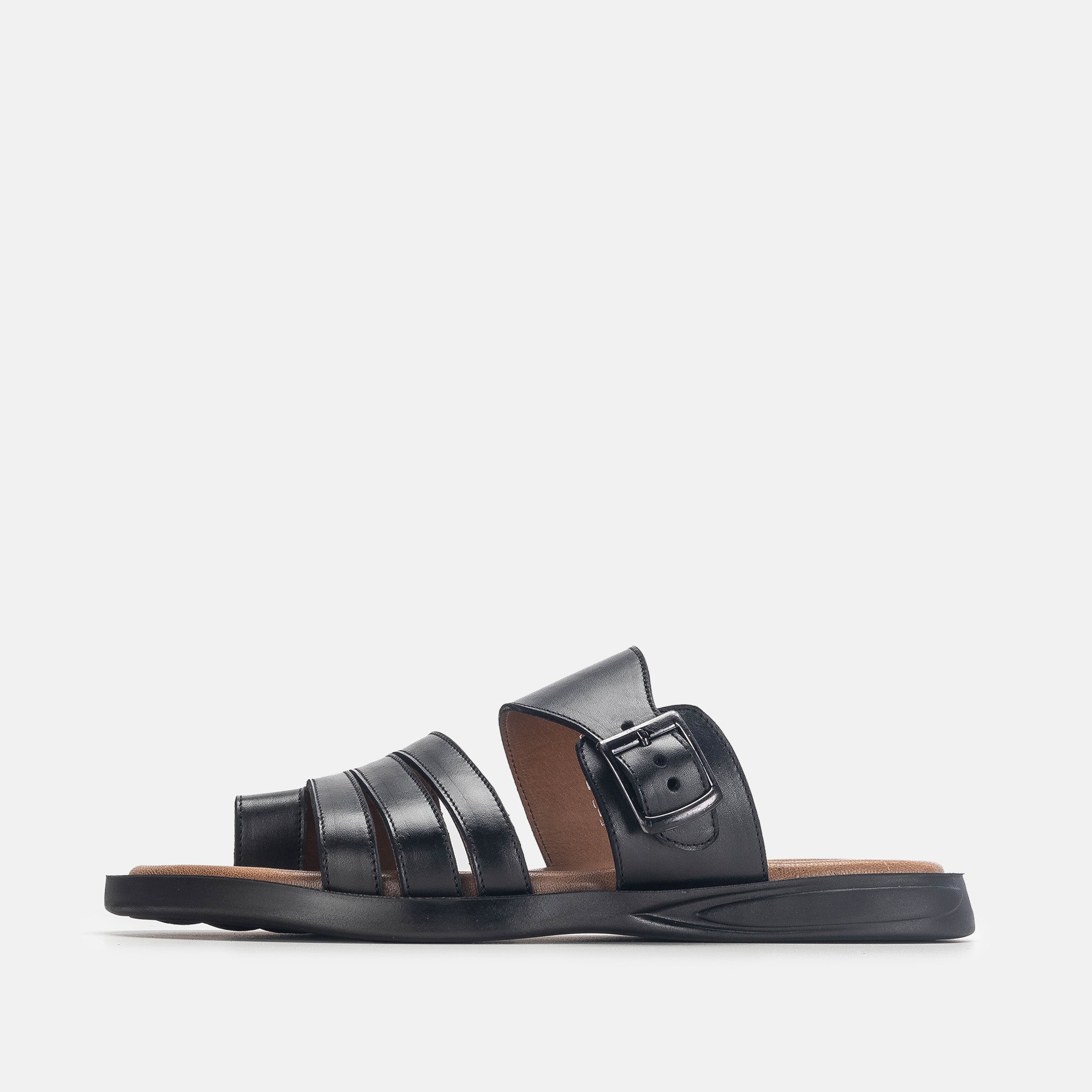 Volzak 5135 S Sandale en cuir noir