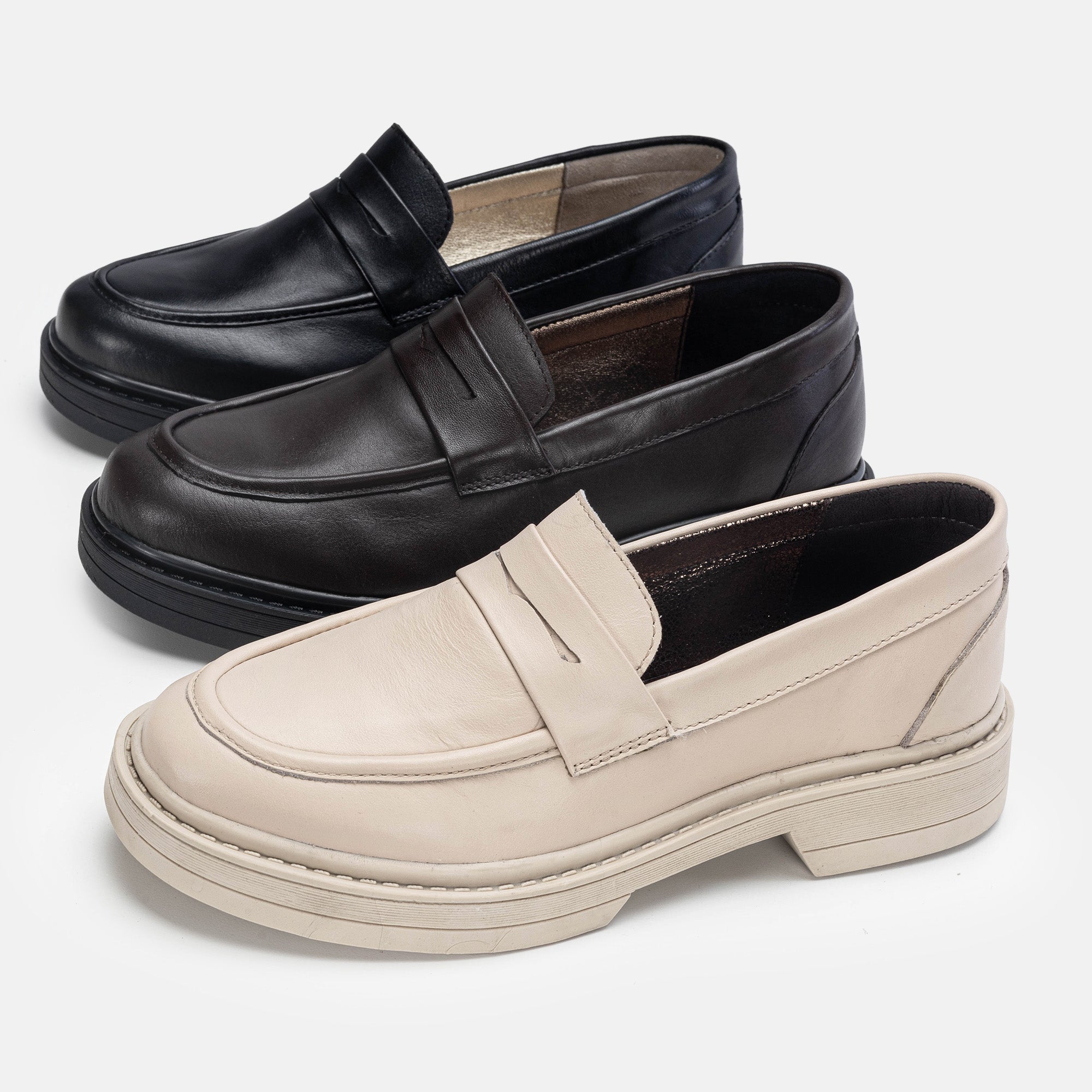 Volzak 6035 Chaussure en cuir Beige
