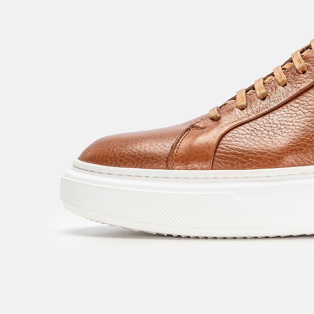 Volzak 400 Basket en cuir Camel