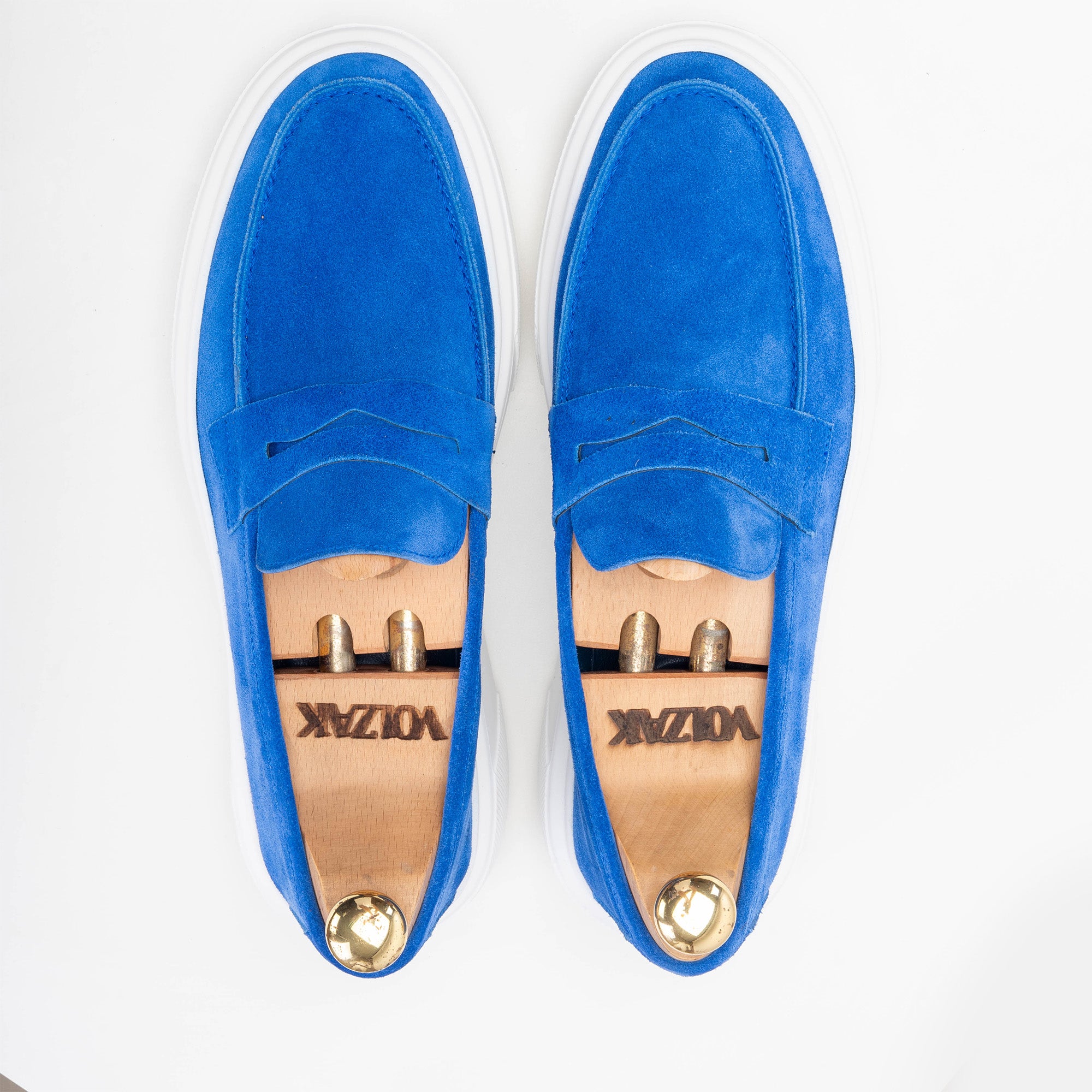 Volzak 300 Basket en daim Bleu ciel