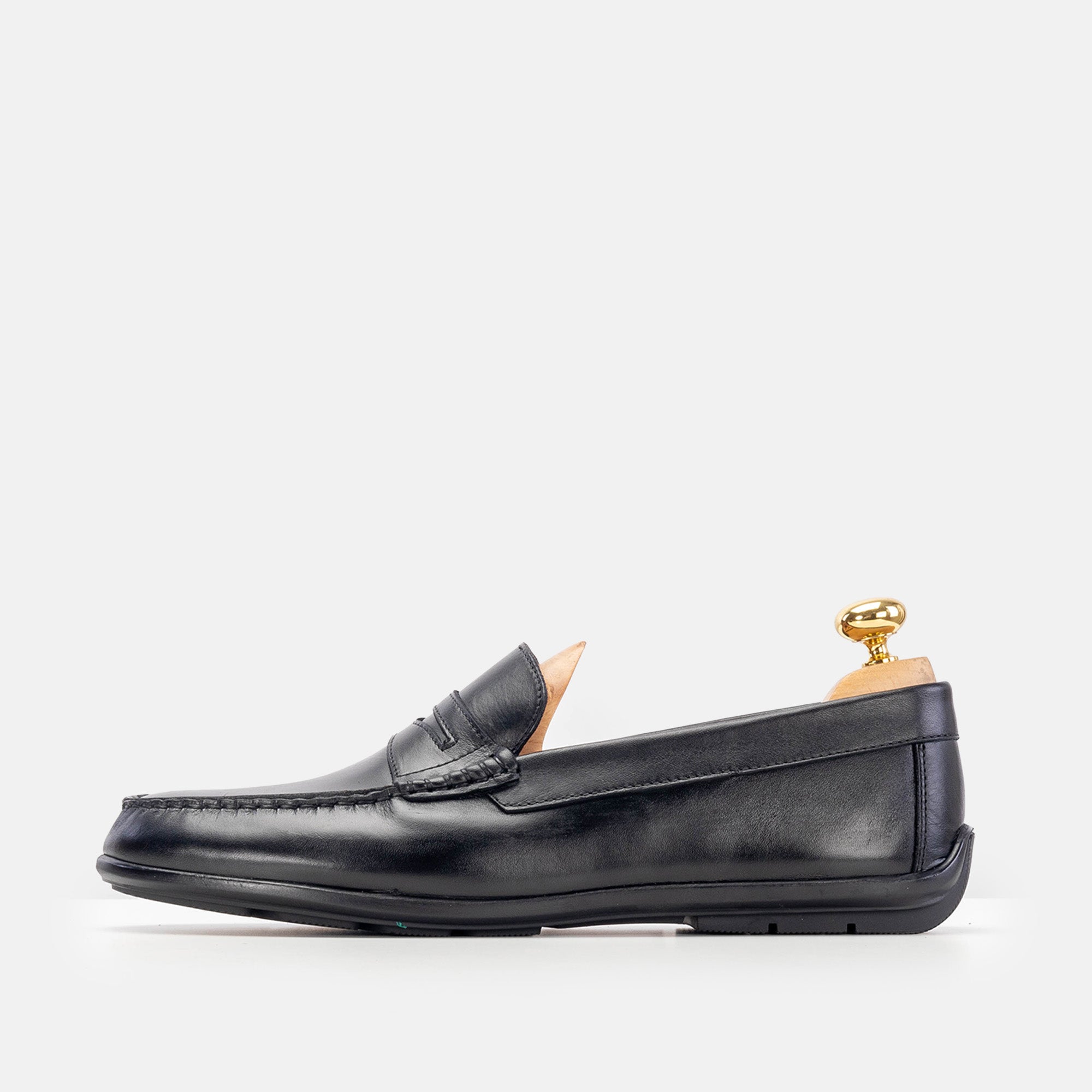 Volzak 5216 Mocassin en cuir noir