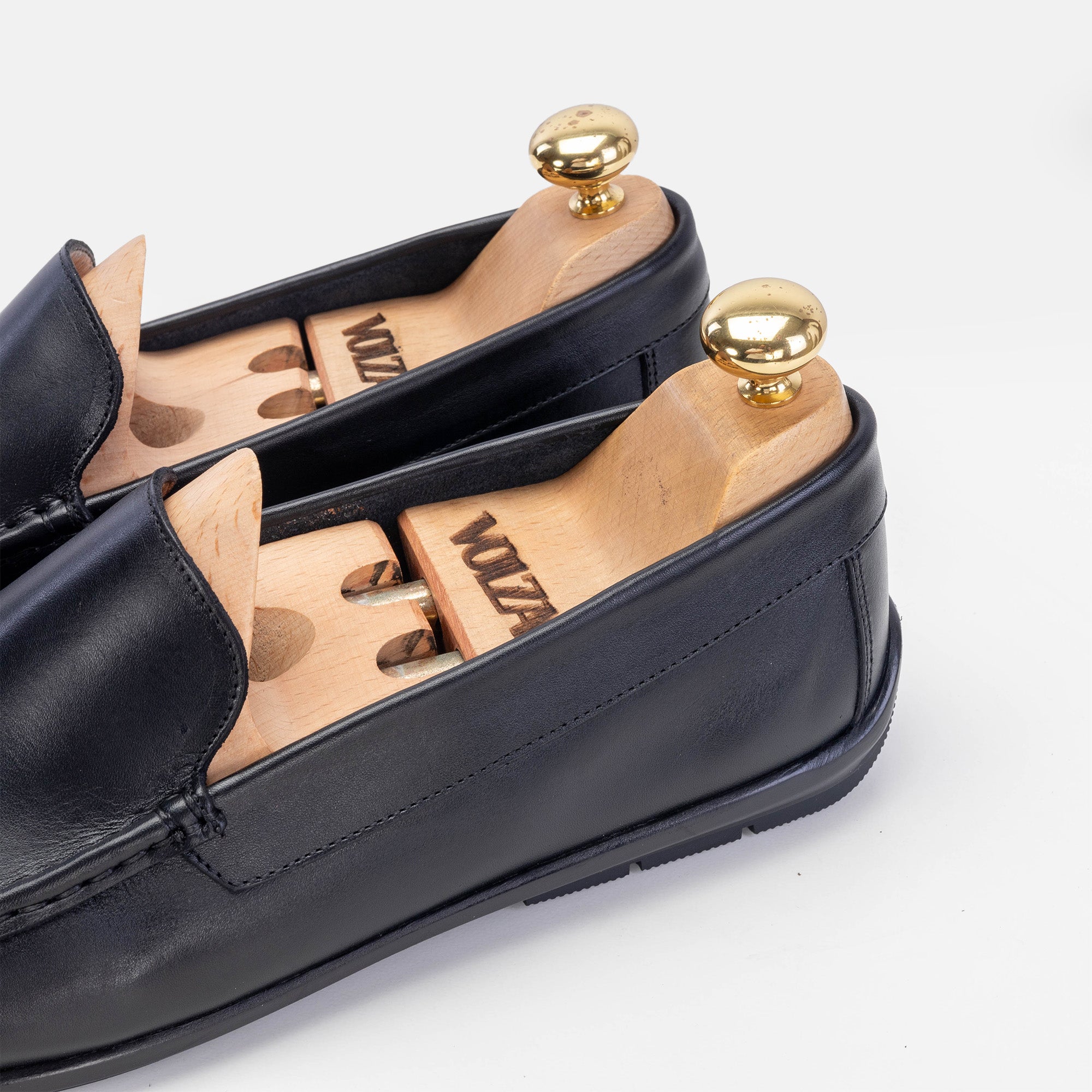 Volzak 5224 Mocassin en cuir noir