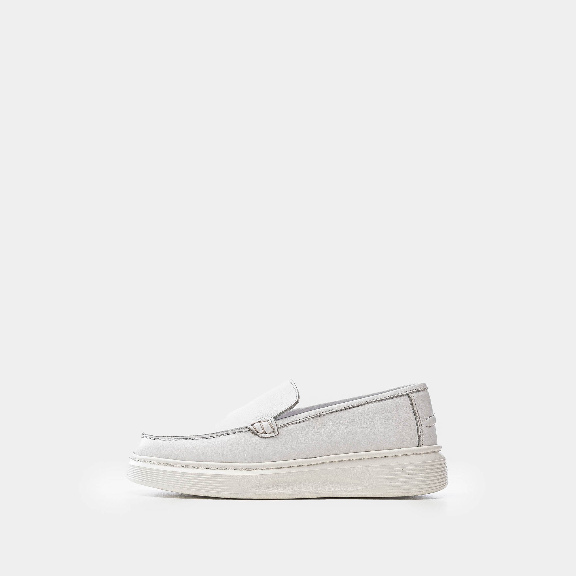 Volzak 401 Basket enfant en cuir Blanc