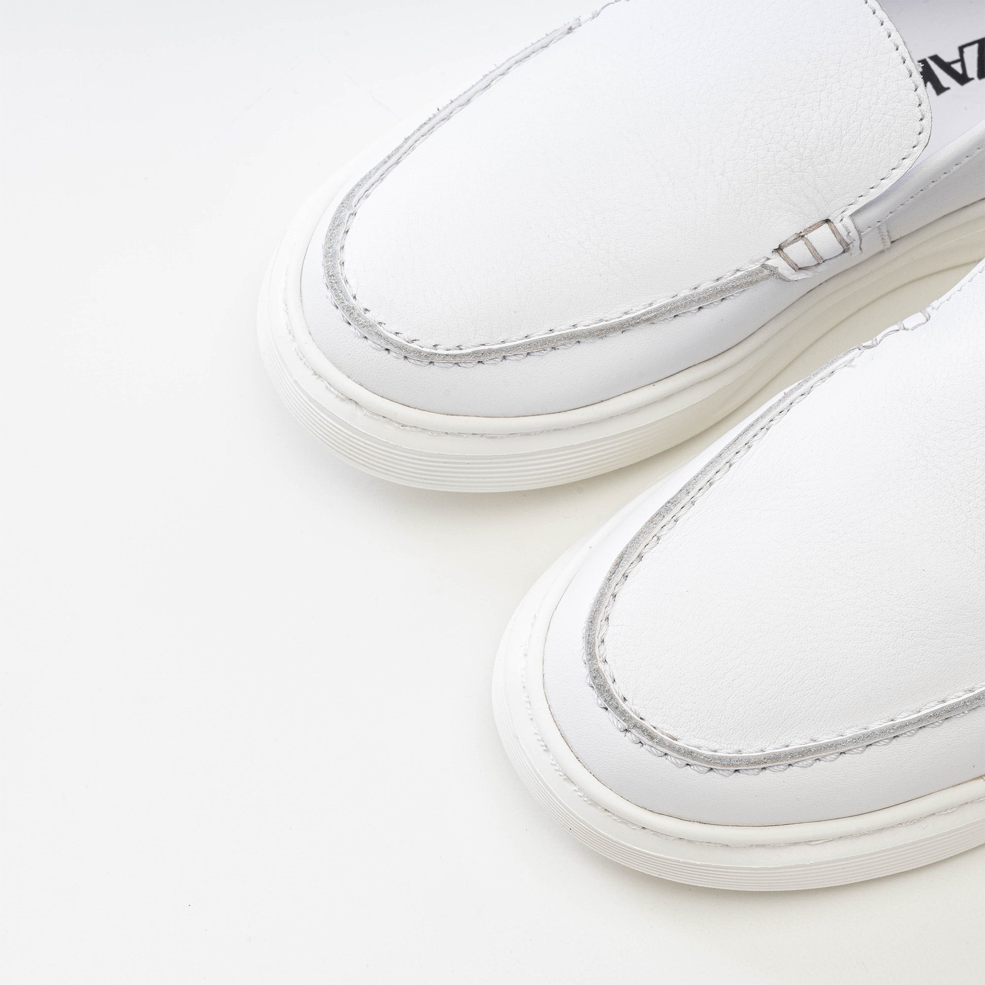 Volzak 401 Basket enfant en cuir Blanc