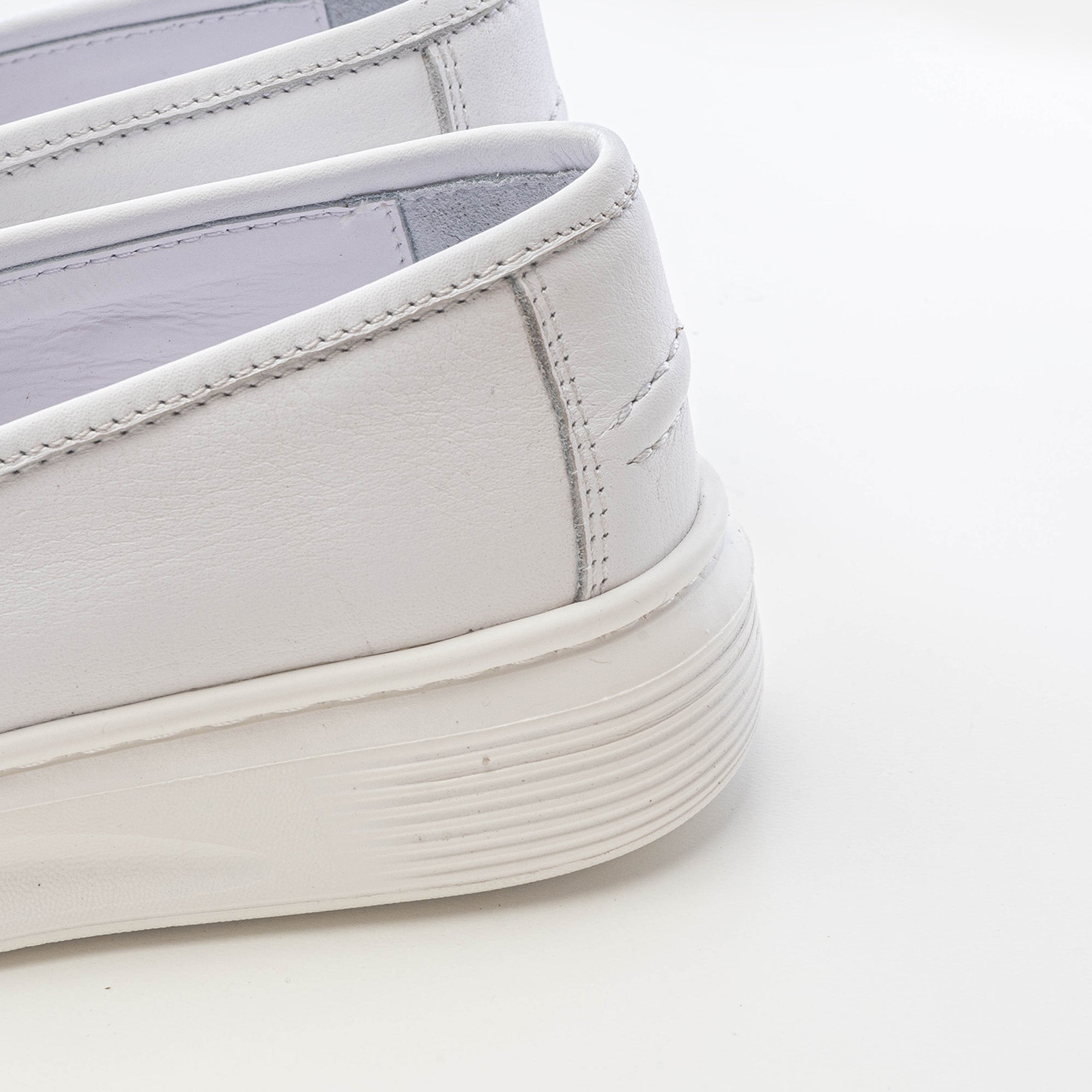 Volzak 401 Basket enfant en cuir Blanc