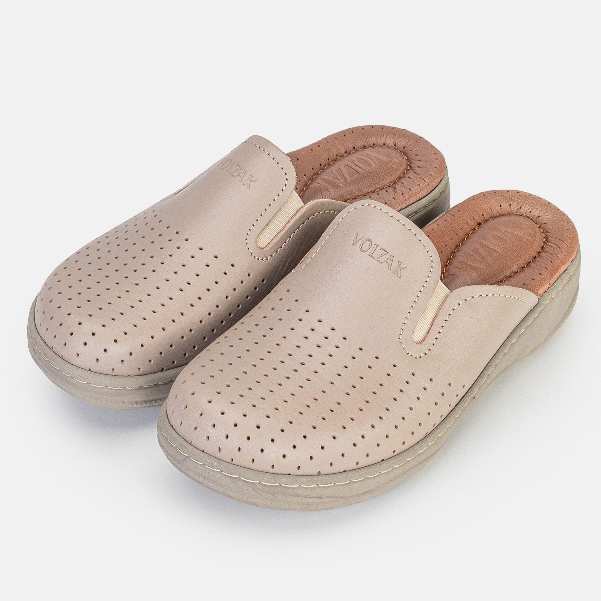 Volzak 261 Women's Medical Clog Beige