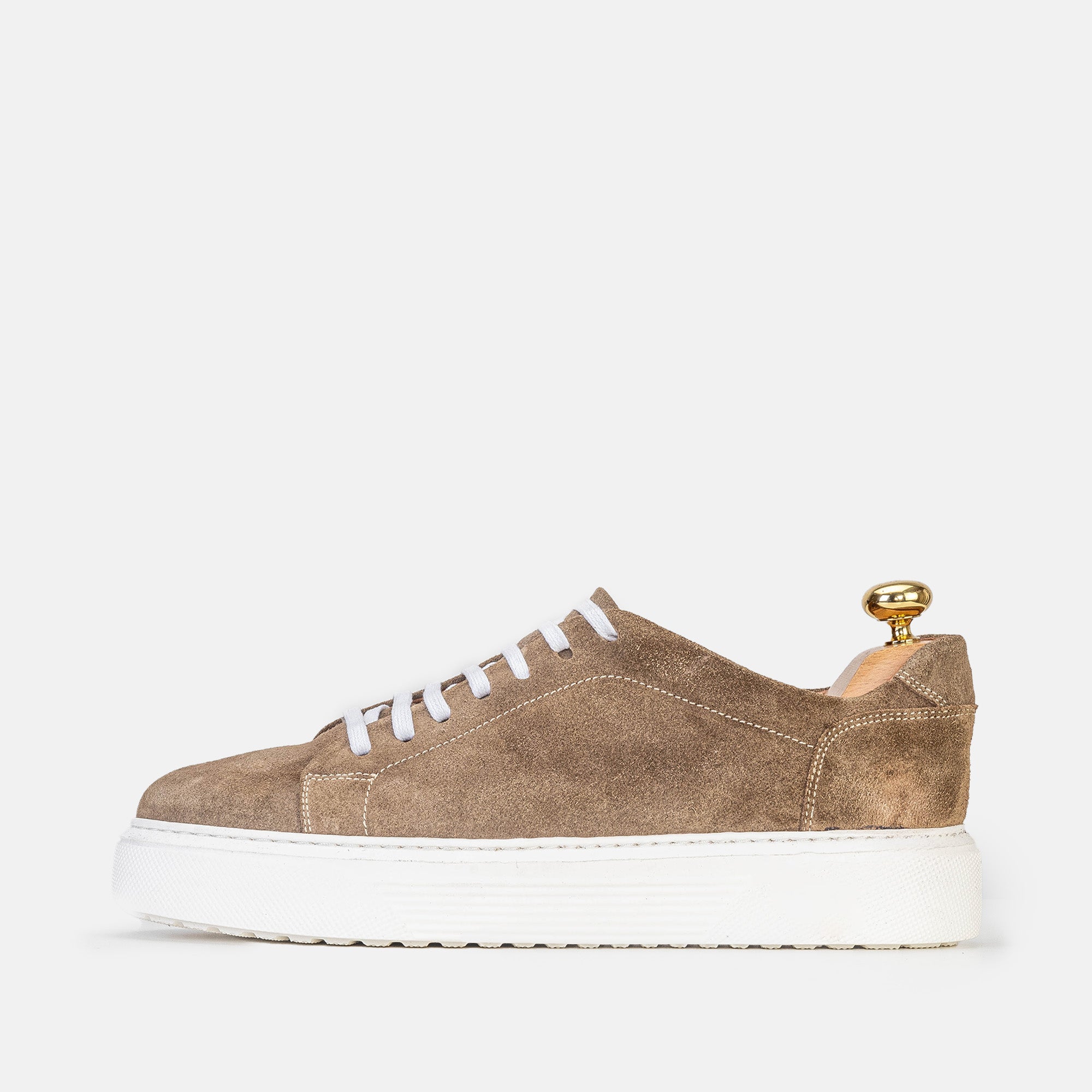 Volzak 5214 basket en daim Taupe