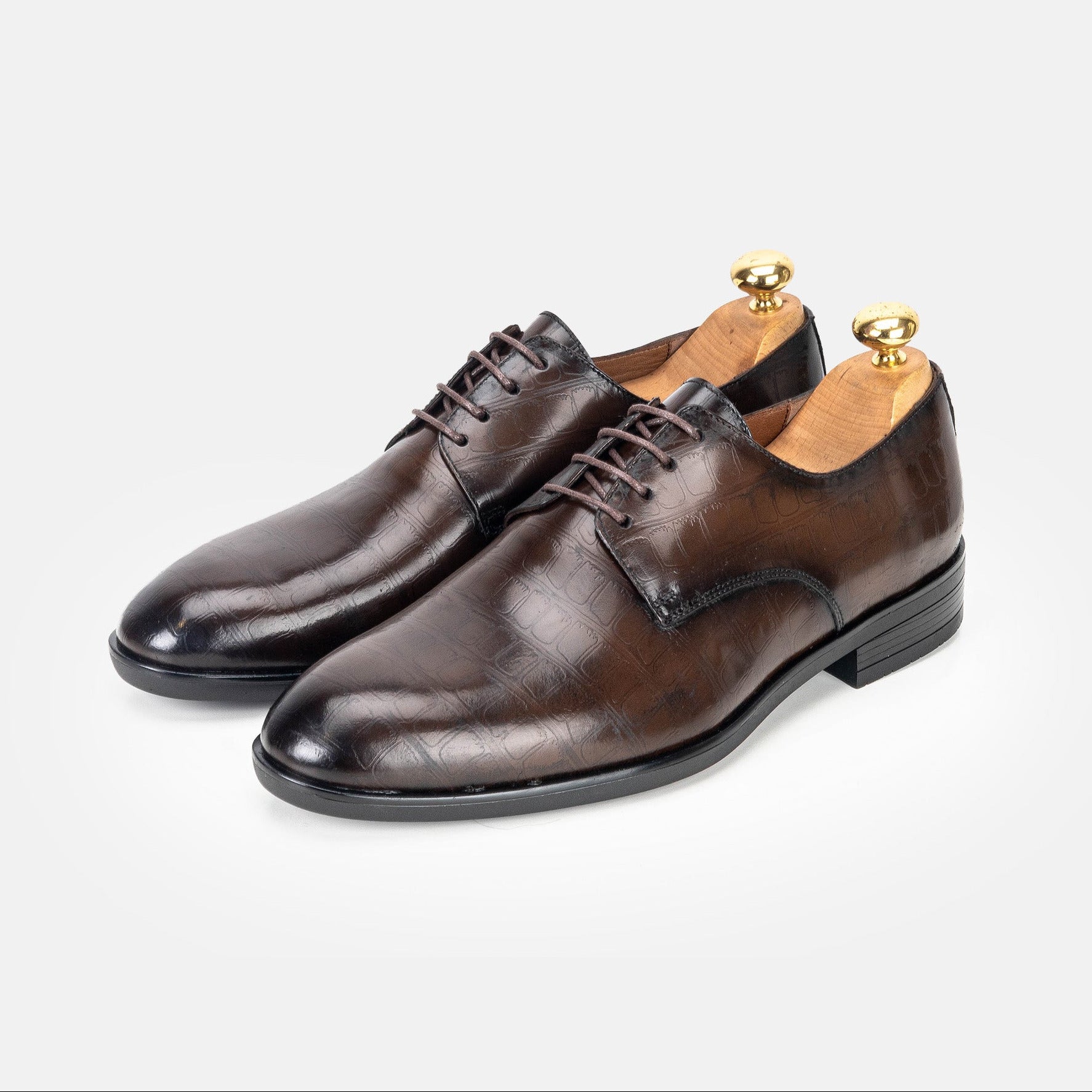 Volzak 5323 chaussure en cuir Marron Vintage