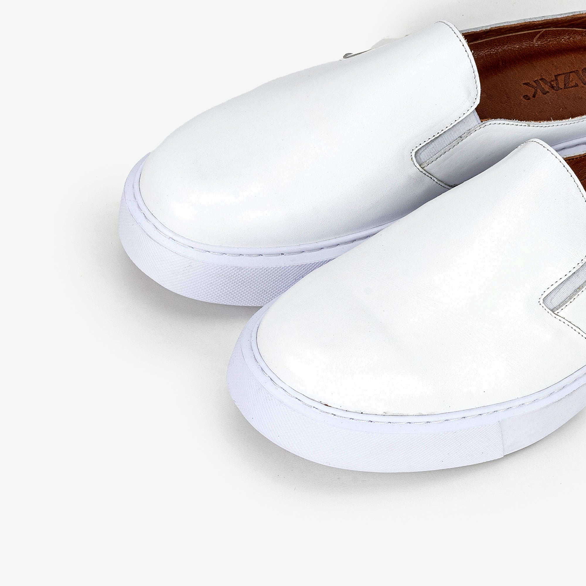 Volzak 5329 Mule en cuir Blanc