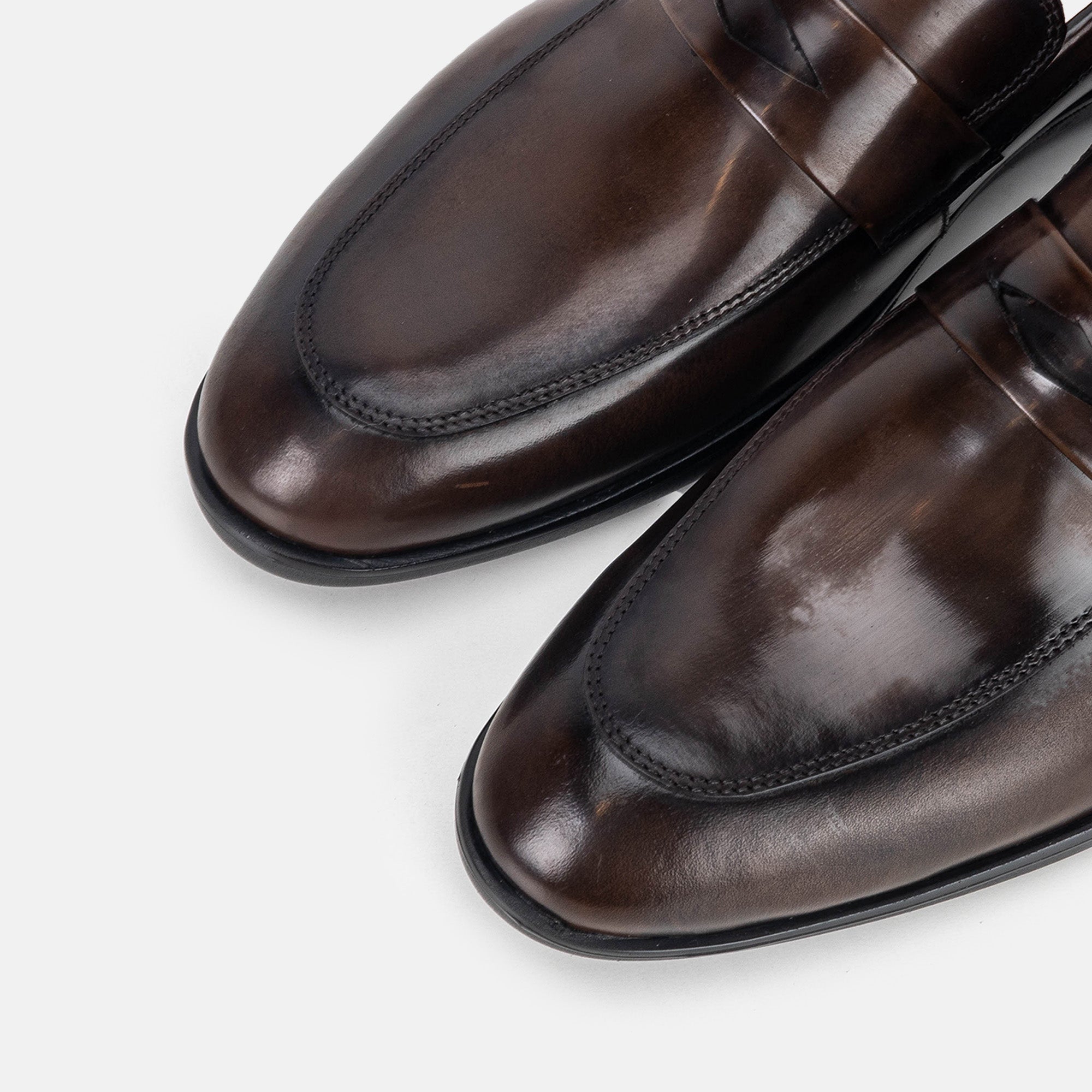 Volzak 5328 chaussure en cuir Démasquable Marron vintage