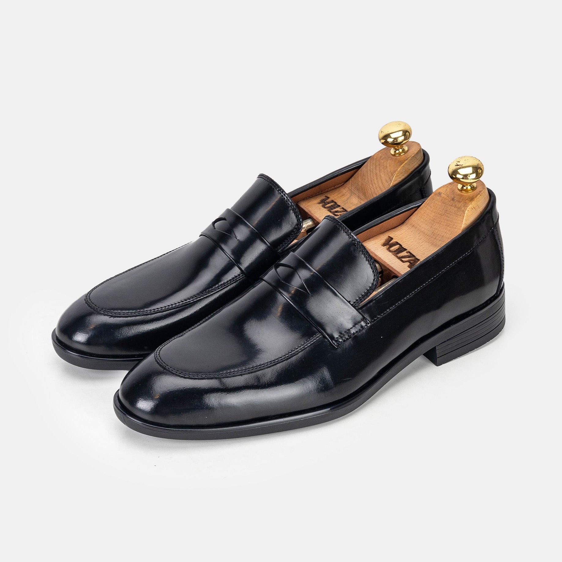 Volzak 5328 chaussure en cuir Démasquable Noir