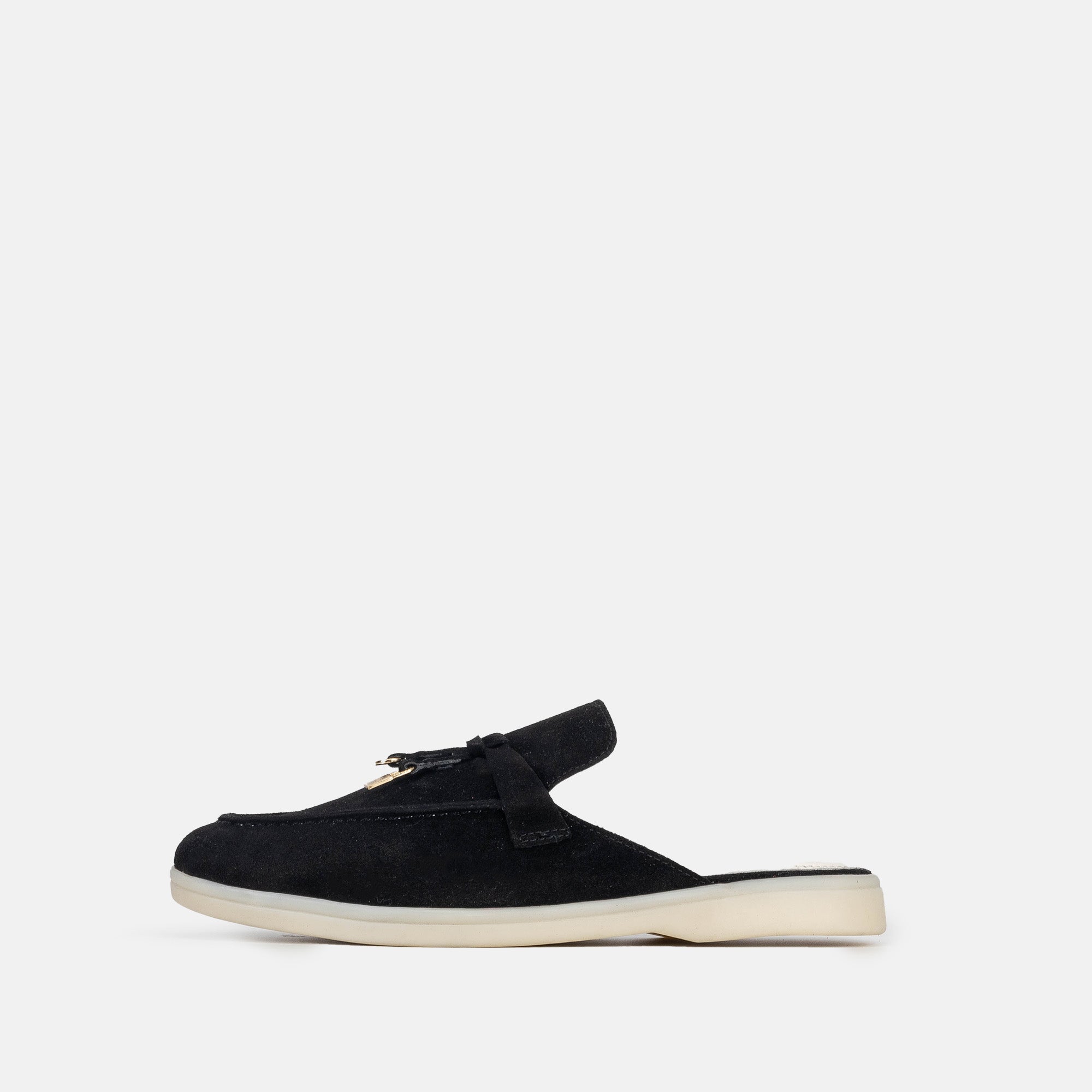 Volzak 0777 Mule en daim Noir