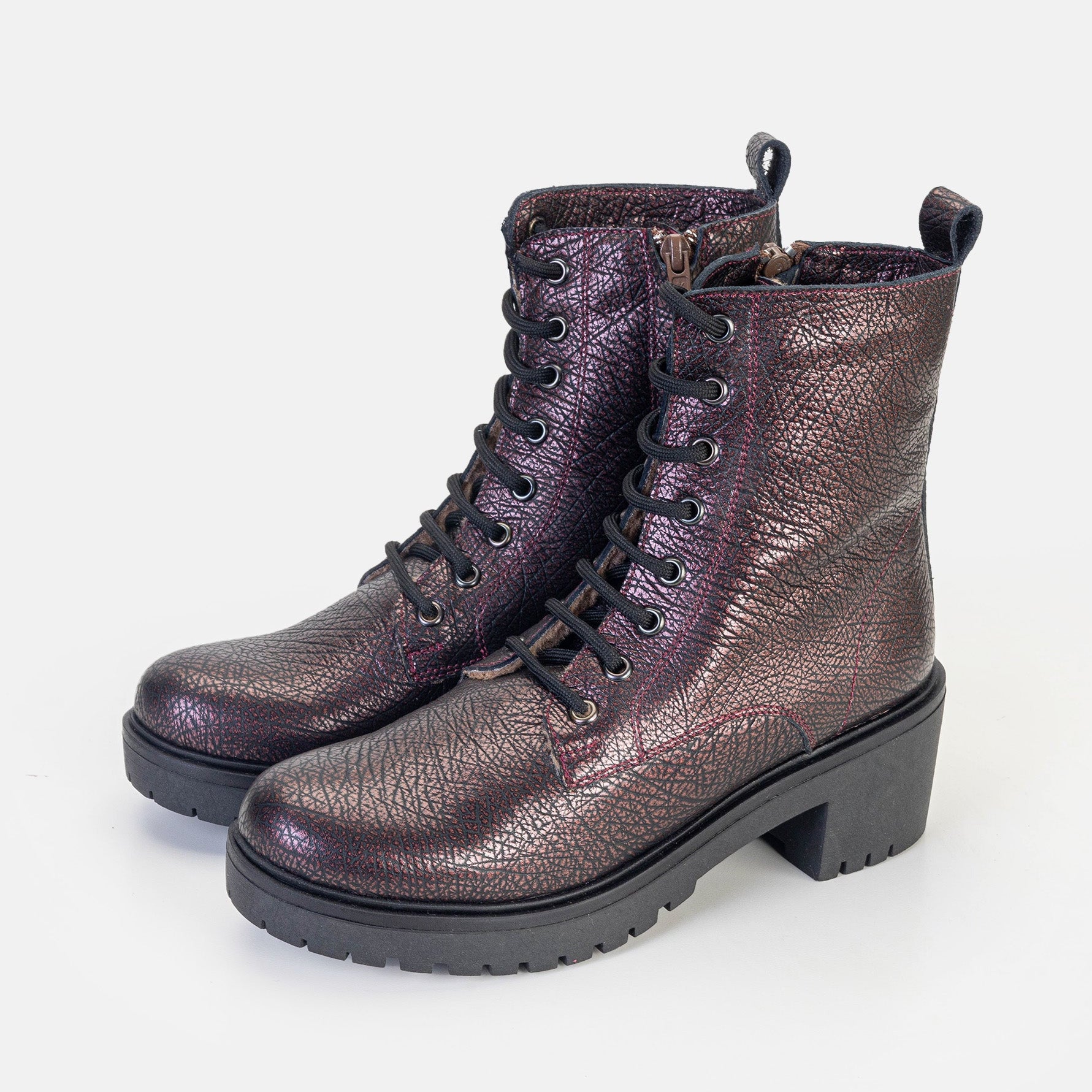 Volzak 3033 Grained Bordeaux Leather Ankle Boot