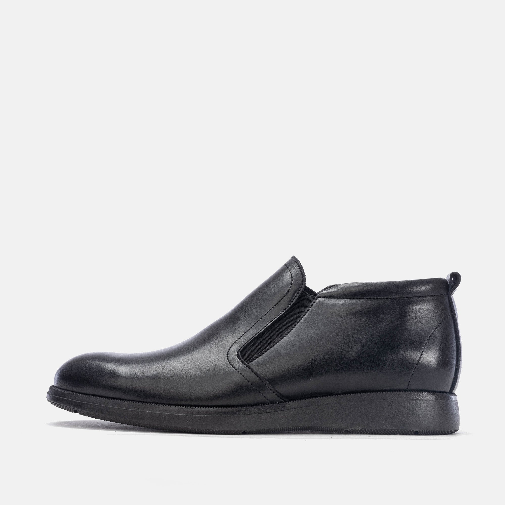 Volzak 5160 demi botte cuir noir