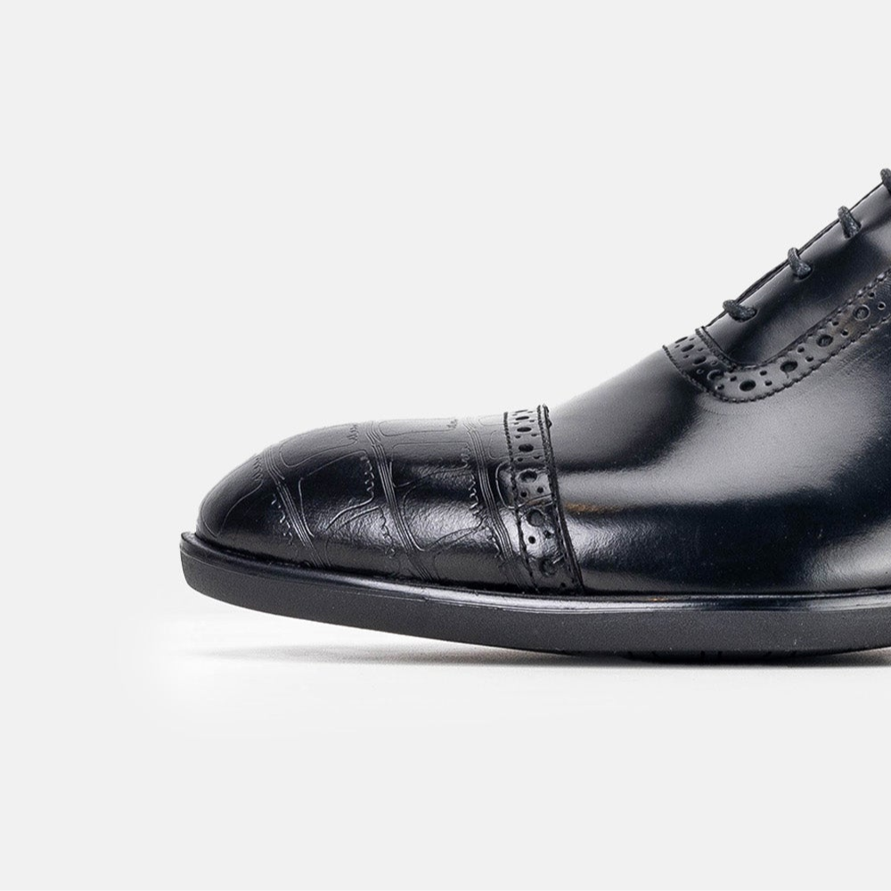Volzak 5326 chaussure en cuir Démasquable Noir