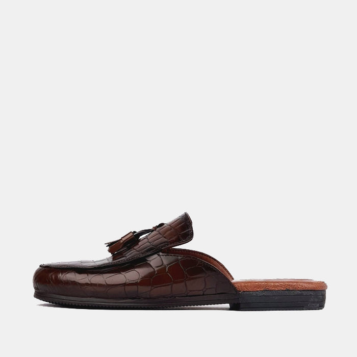 Volzak 5035 Mule en cuir Bordeaux