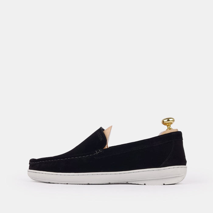 Volzak 03 Mocassin en daim noir