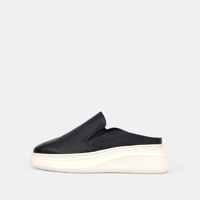 Volzak 02 Mule en cuir Noir