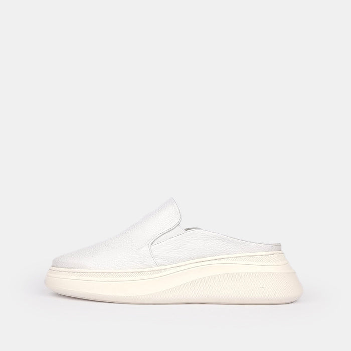 Volzak 02 Mule en cuir Blanc