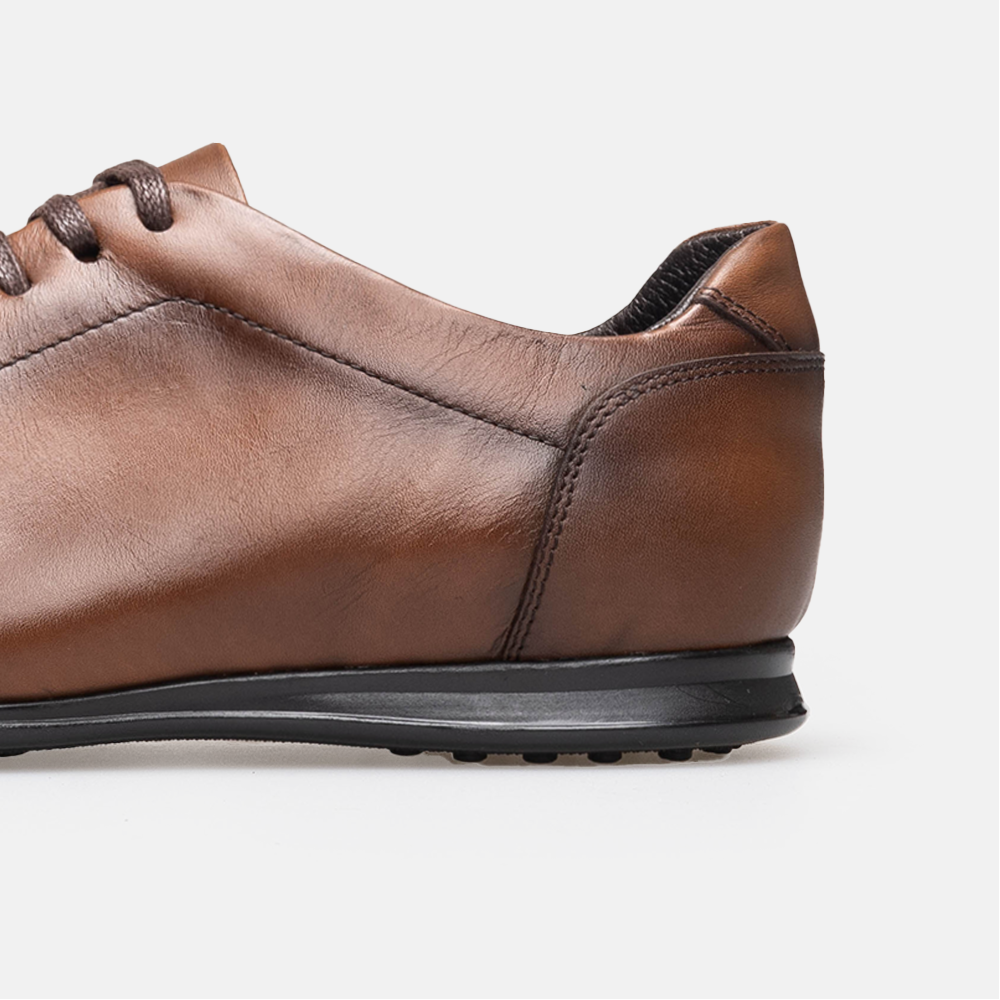 Volzak 5404 chaussure en cuir Marron Vintage