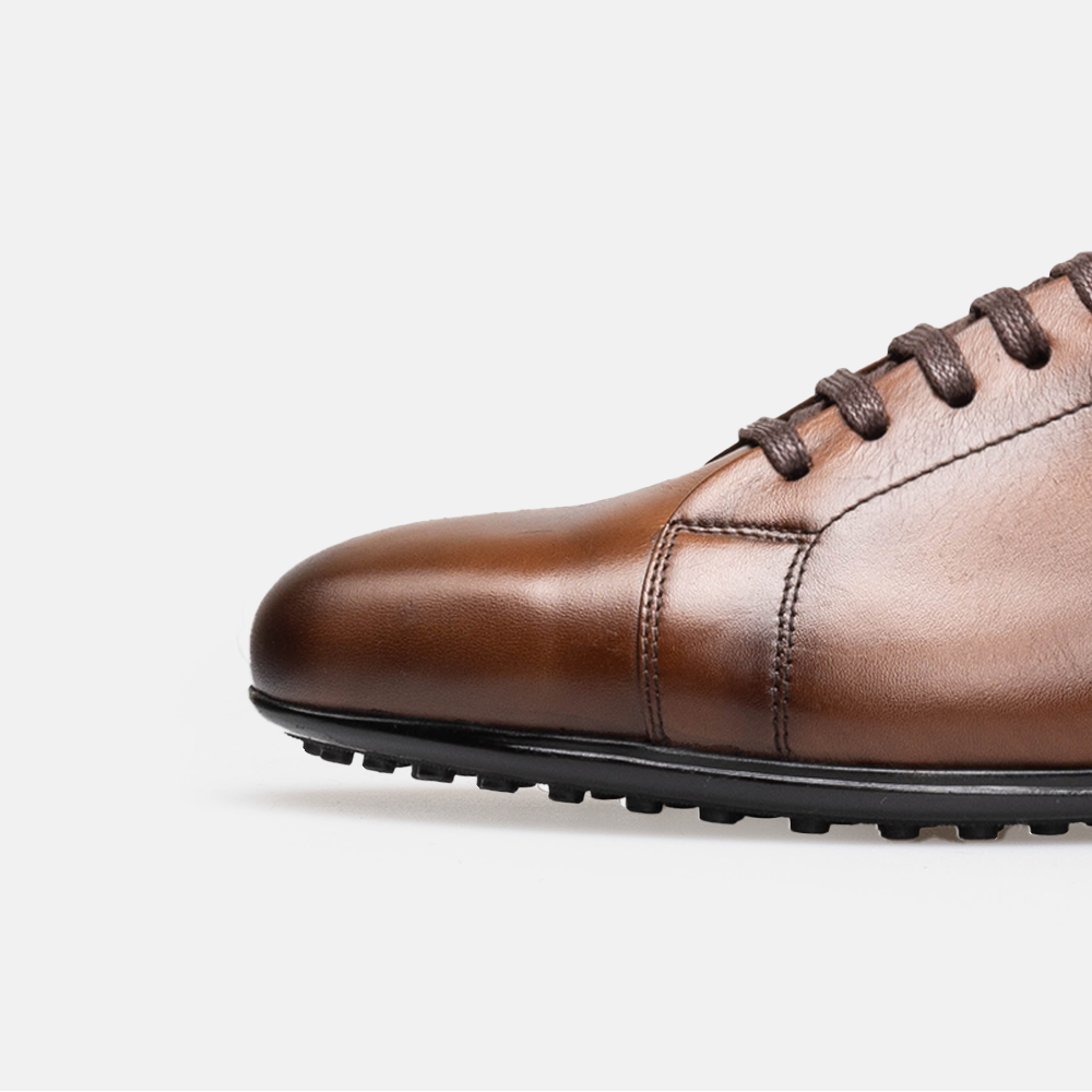 Volzak 5404 chaussure en cuir Marron Vintage