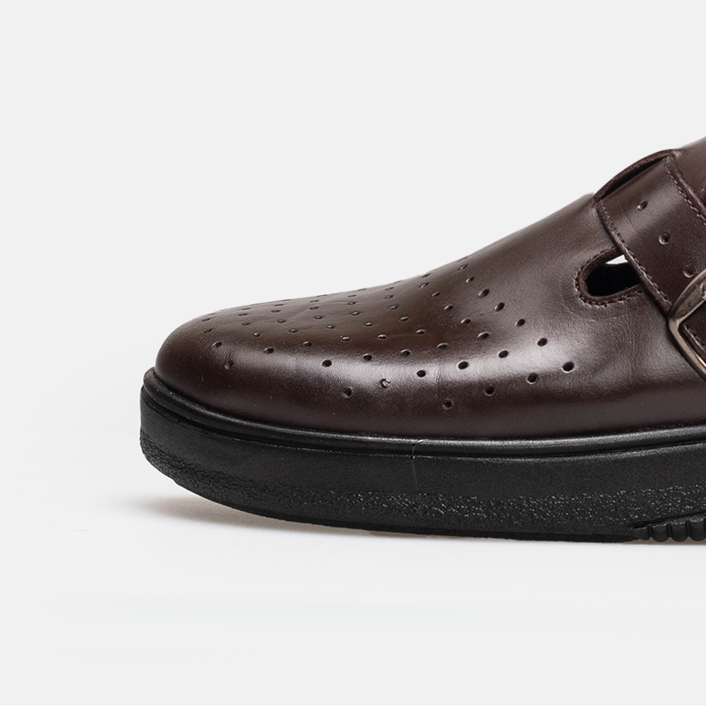 Volzak 5401 Sabot en cuir Marron