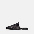 Volzak 3111 Mule en cuir Noir