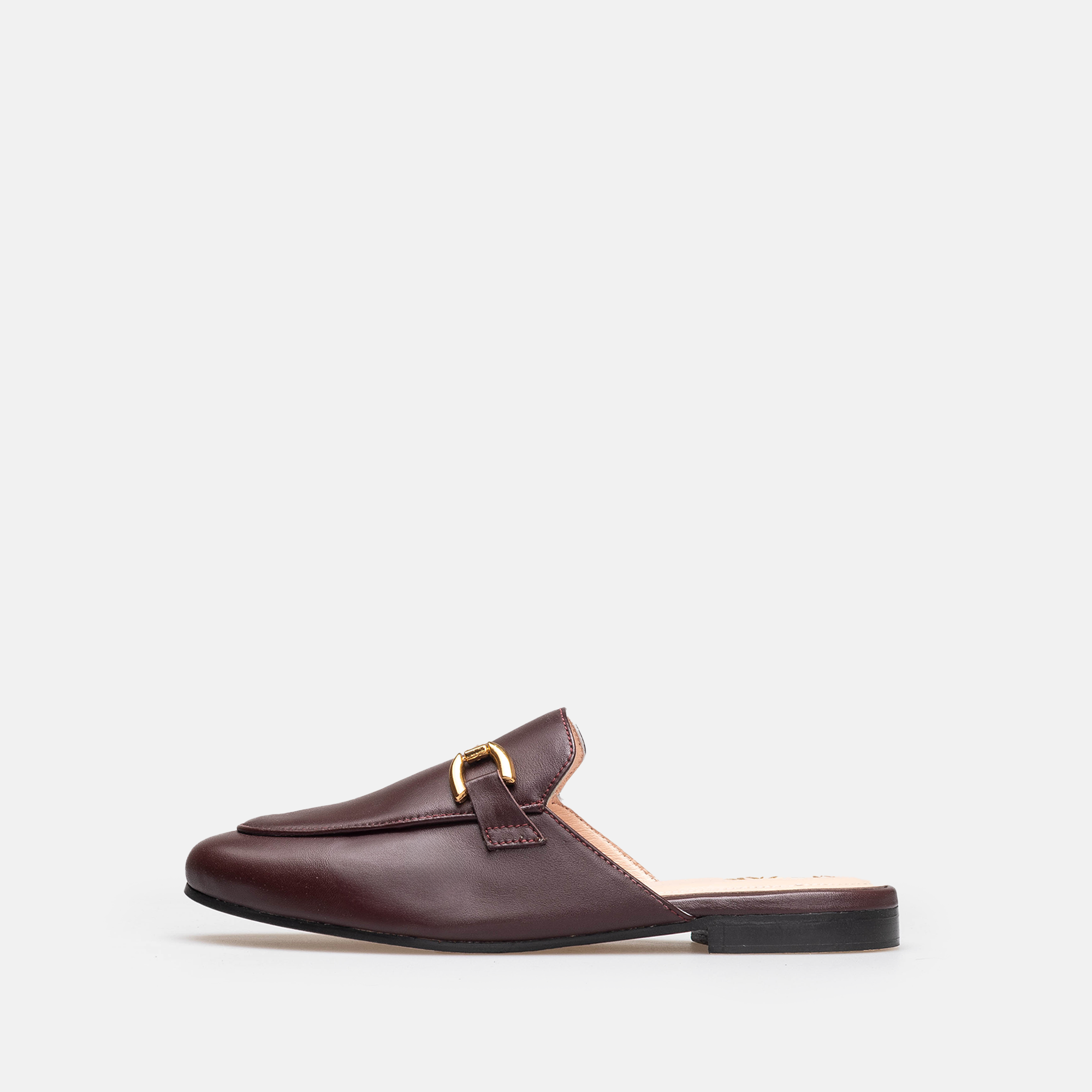 Volzak 3040 Mule en cuir Bordeaux