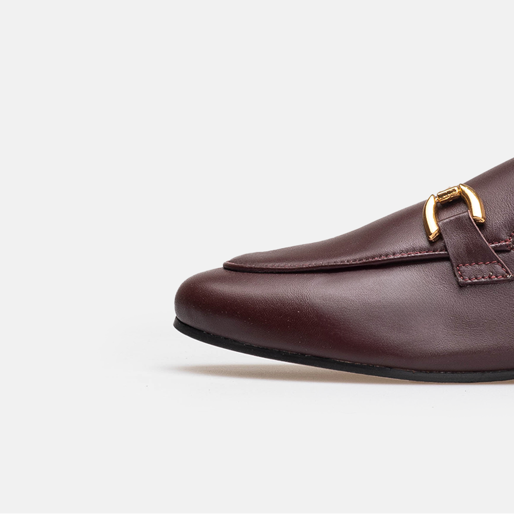 Volzak 3040 Mule en cuir Bordeaux
