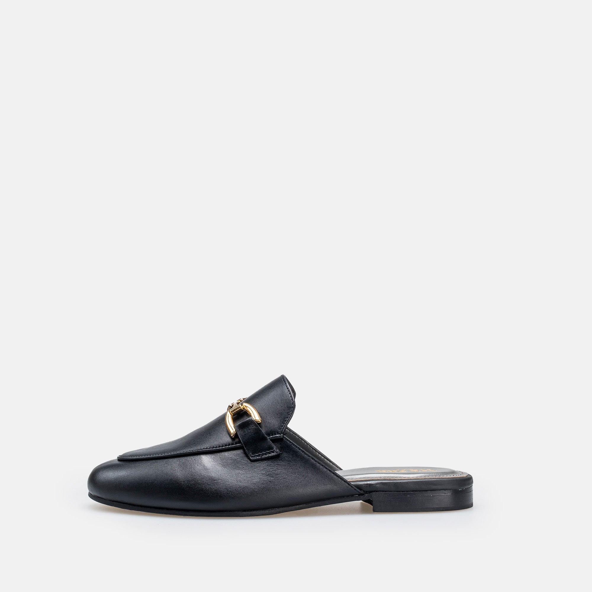 Volzak 3040 Mule en cuir Noir