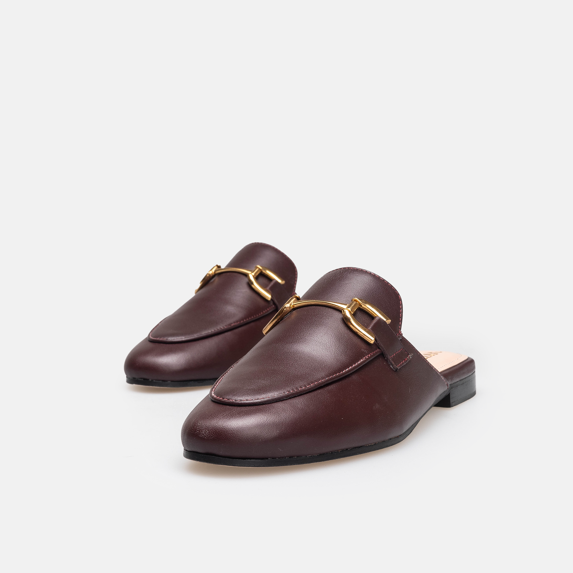 Volzak 3040 Mule en cuir Bordeaux