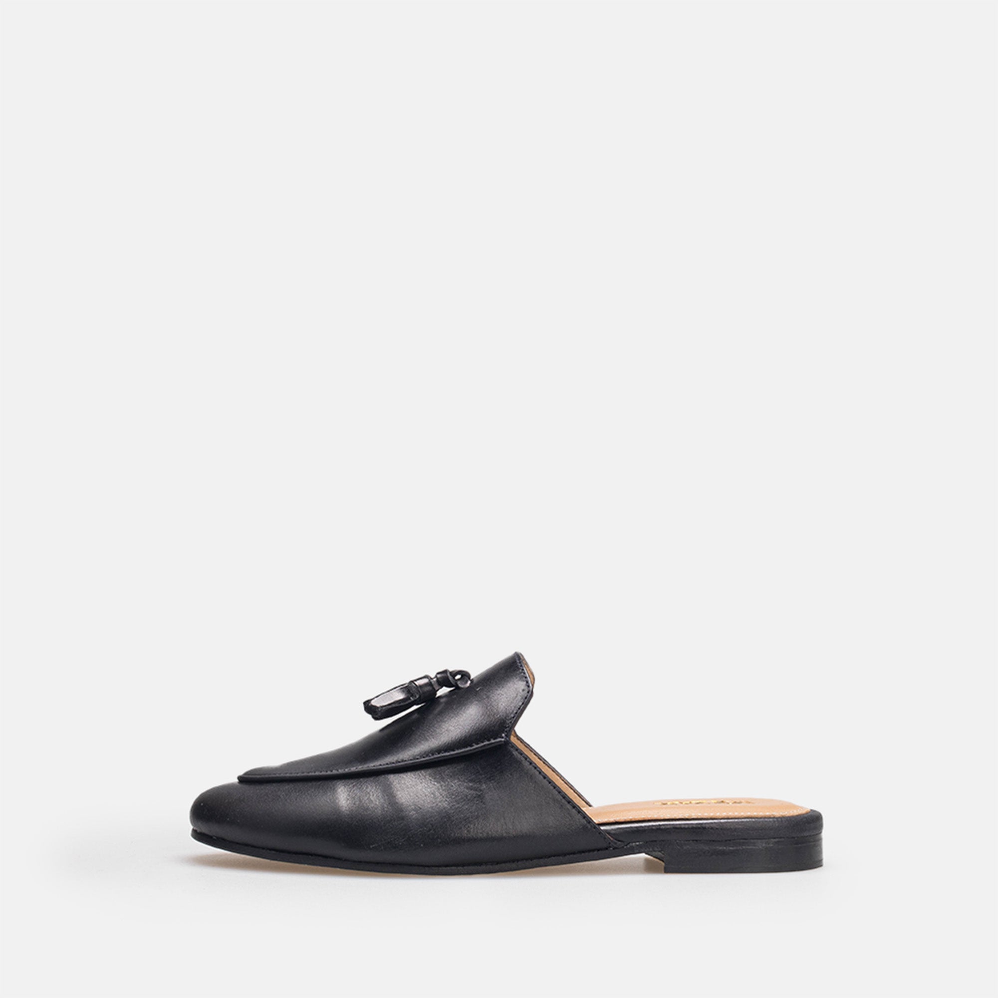 Volzak 3020 Mule en cuir Noir
