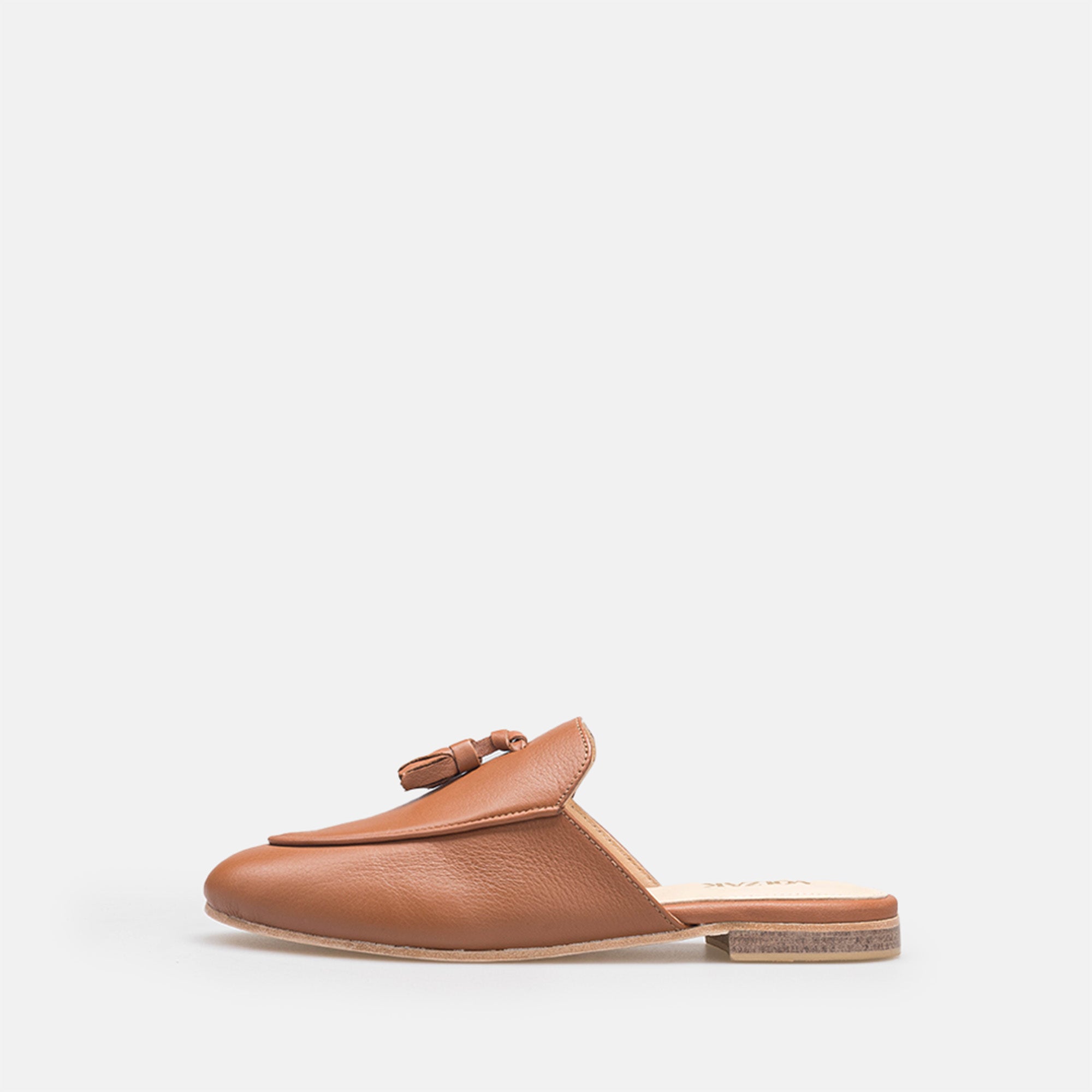 Volzak 3020 Mule en cuir Camel