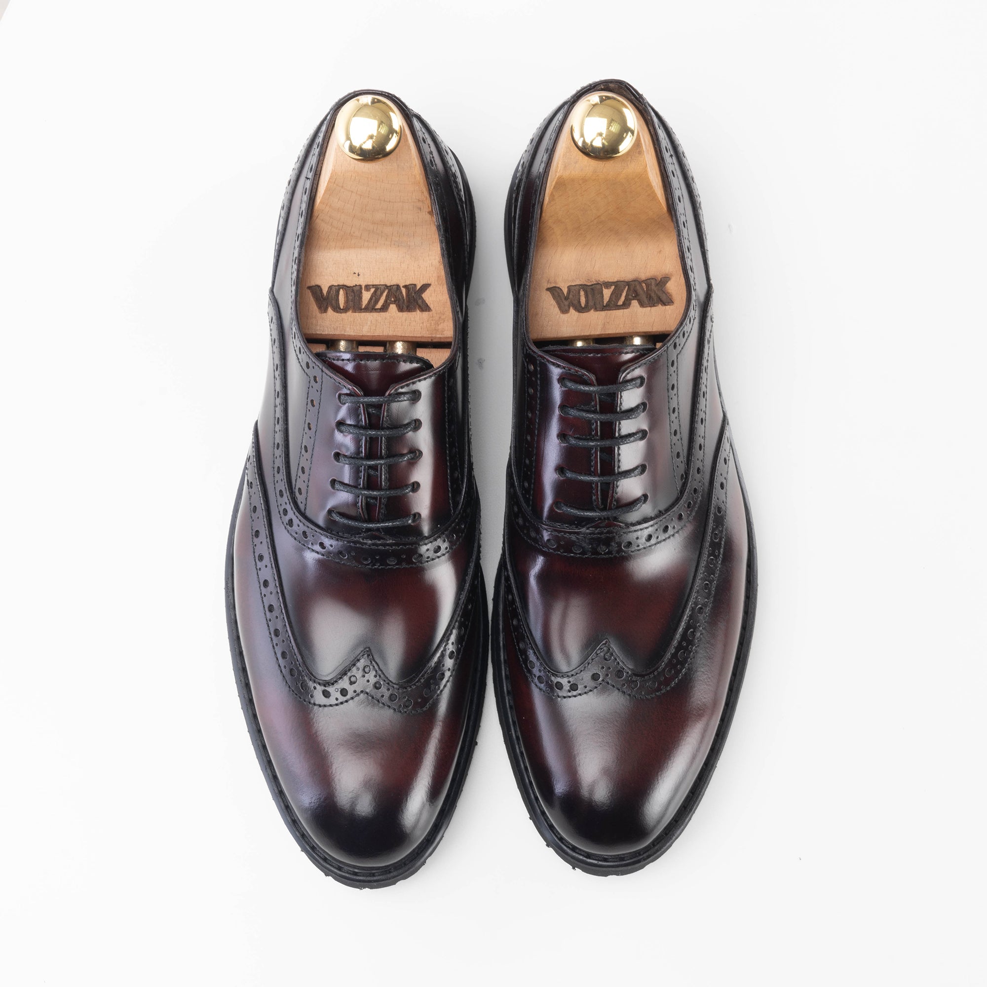 Volzak 5166 chaussure en cuir demasquable bordeaux