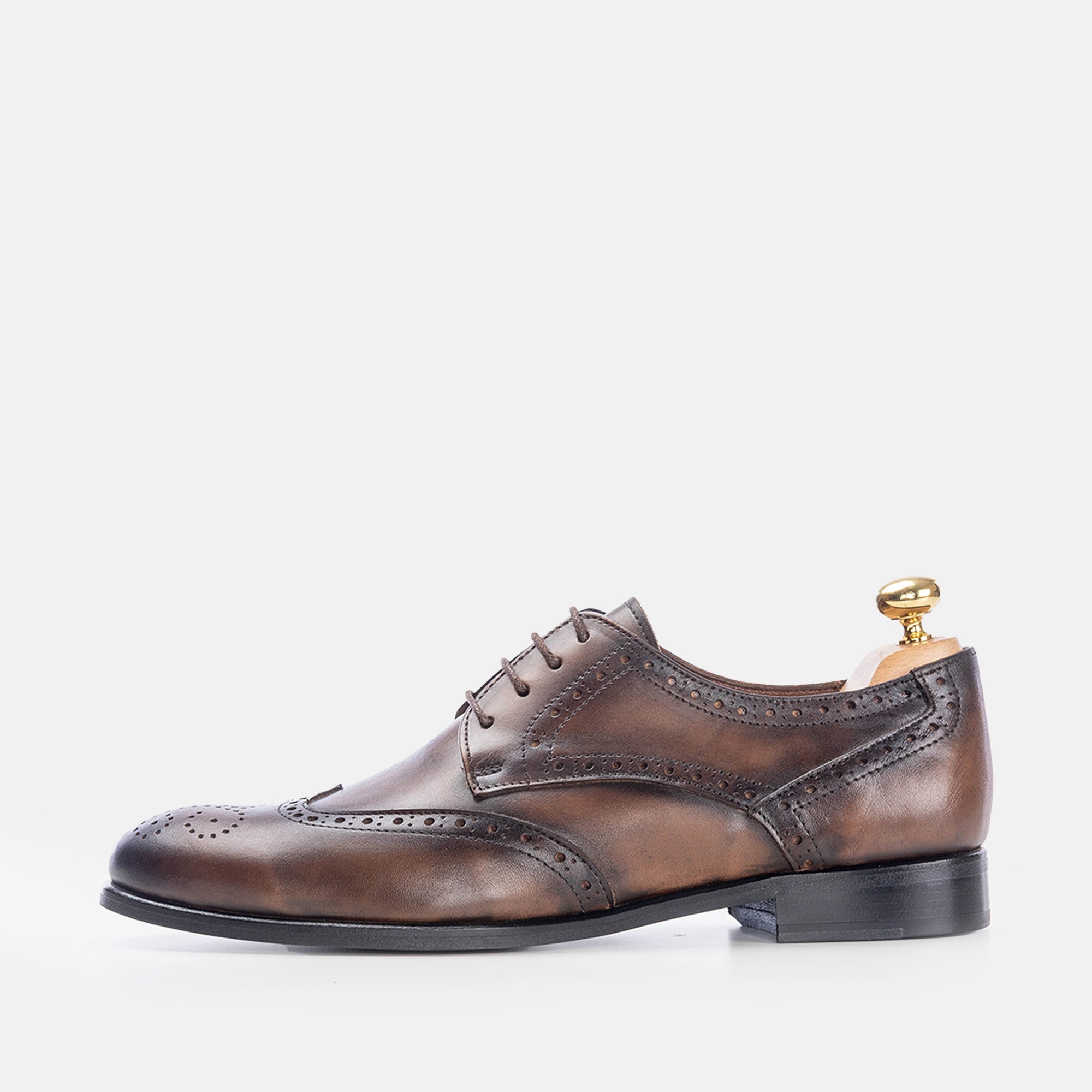 Volzak 5102 Chaussure en cuir Marron vintage