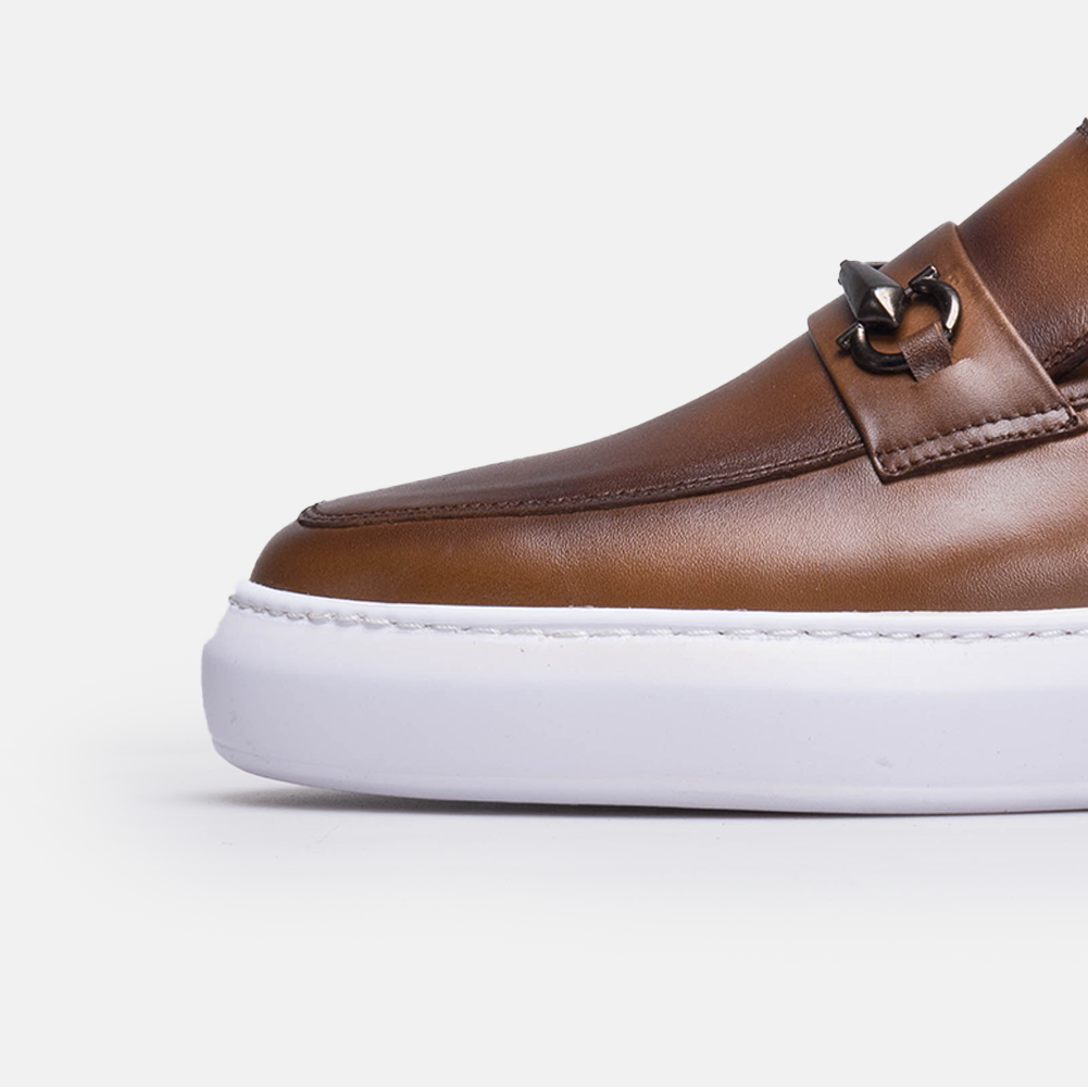 Volzak 5416 Vintage Brown Leather Sneakers