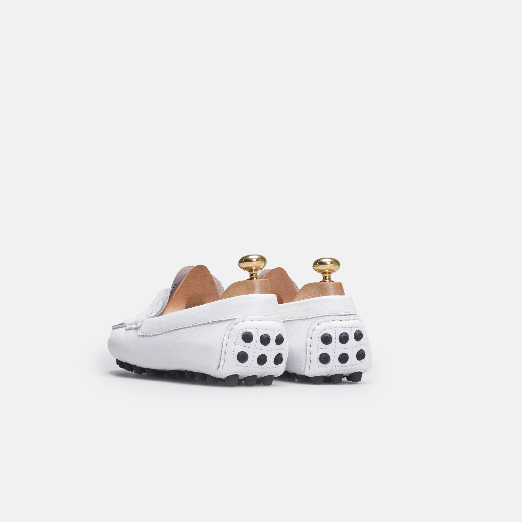 Volzak 2000 White Leather Moccasin