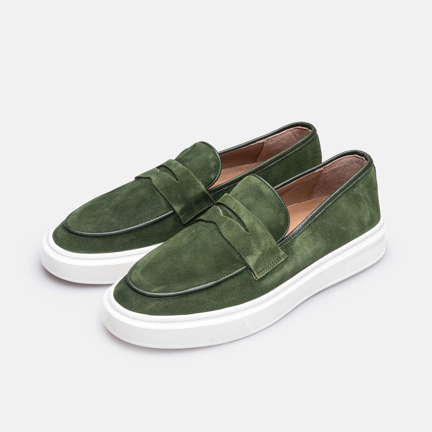 Volzak 2149 basket en daim Vert