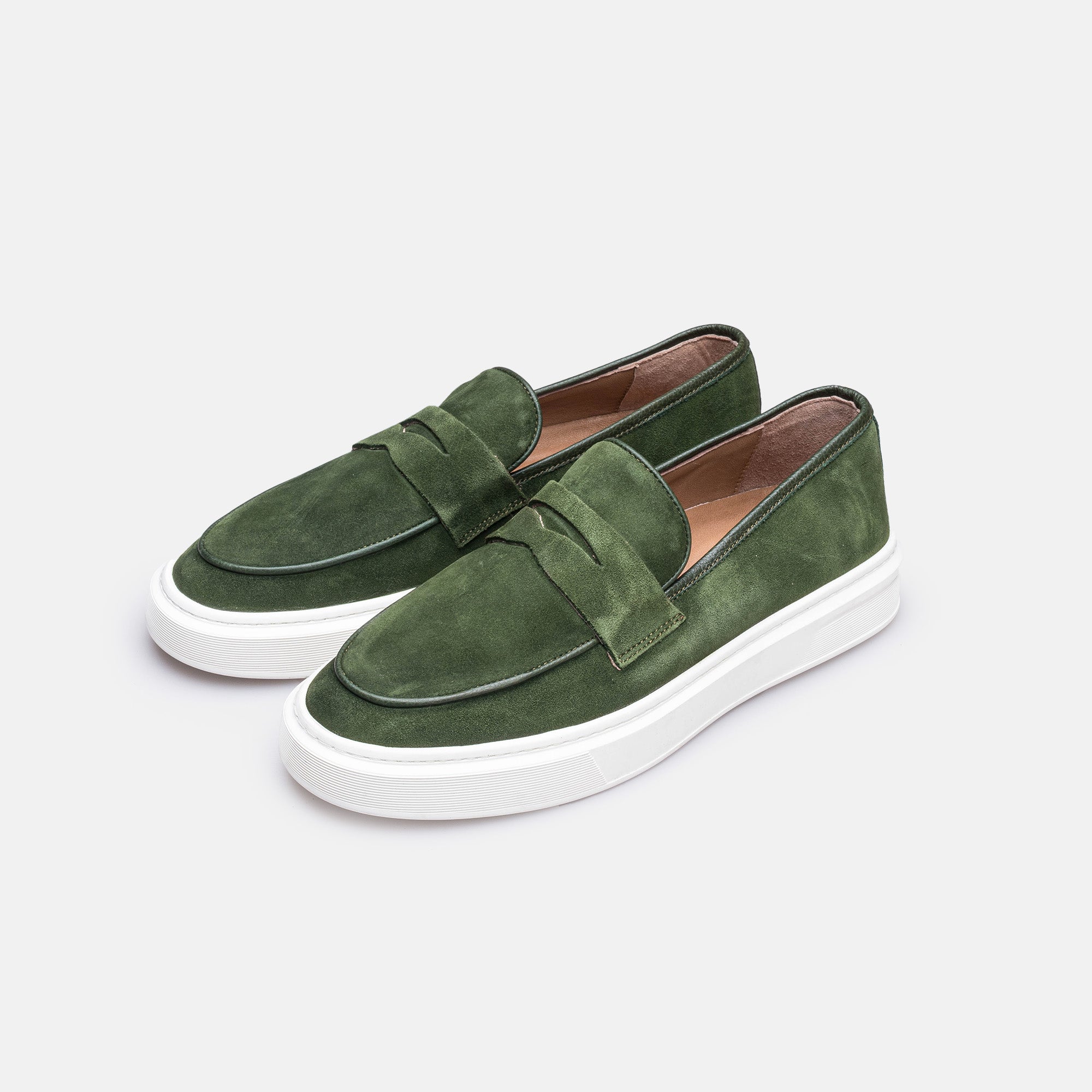 Volzak 2149 basket en daim Vert
