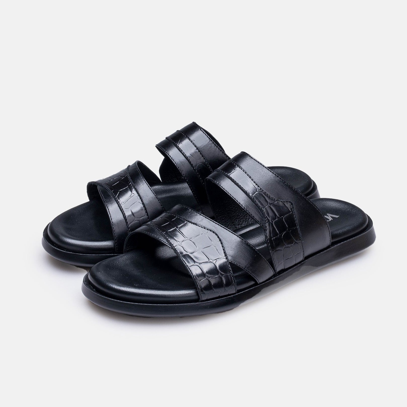 Volzak 5412 Sandale en cuir Noir