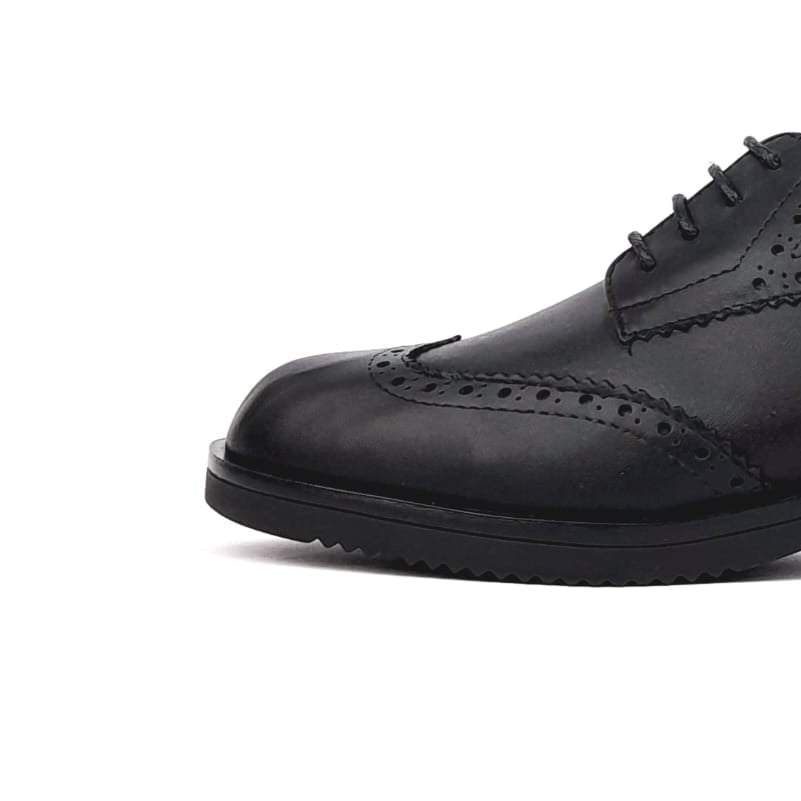 Volzak 865 Black Leather Shoe