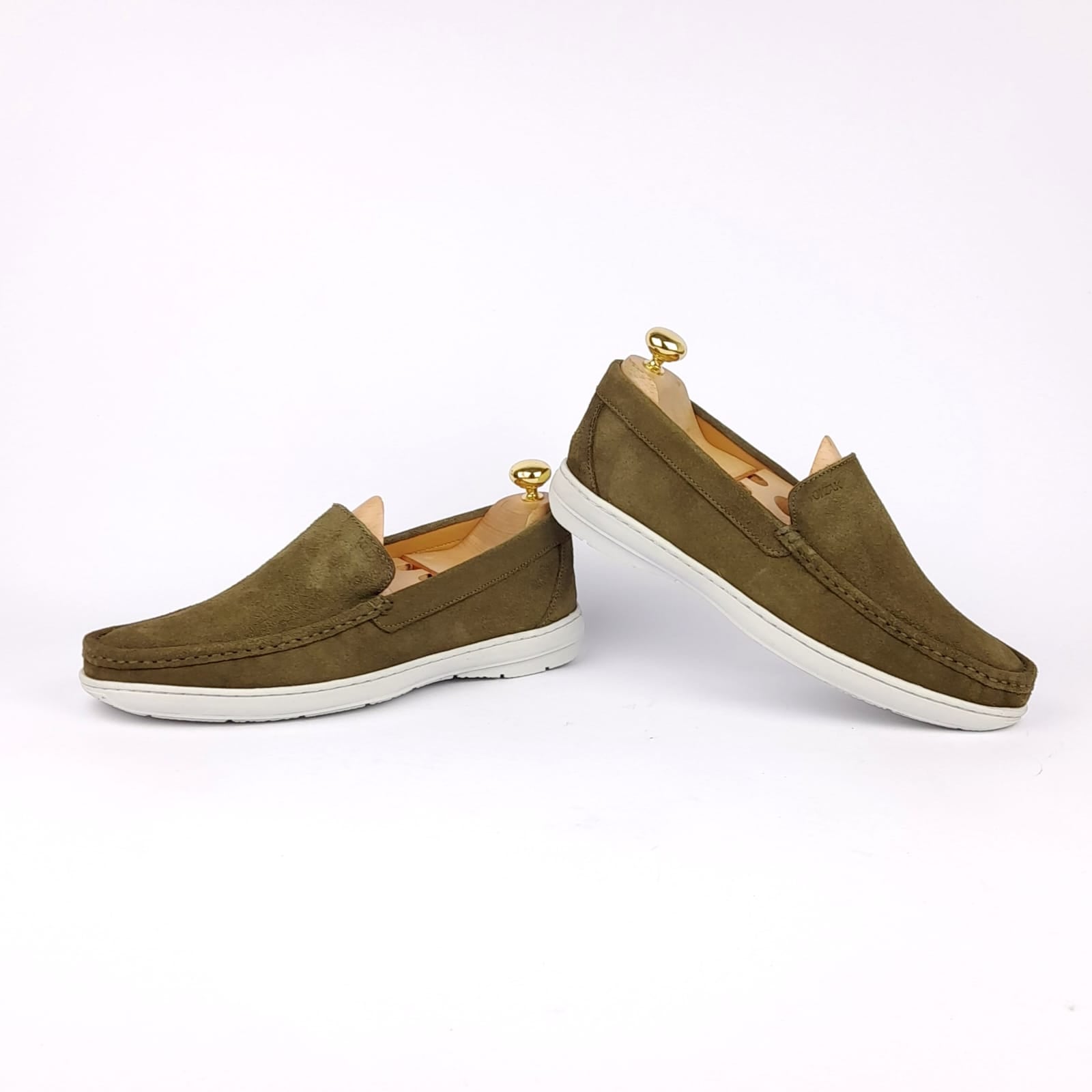 Volzak 03 Green suede moccasin