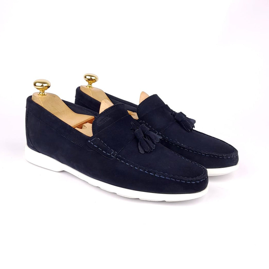 Volzak 011 Blue suede moccasin