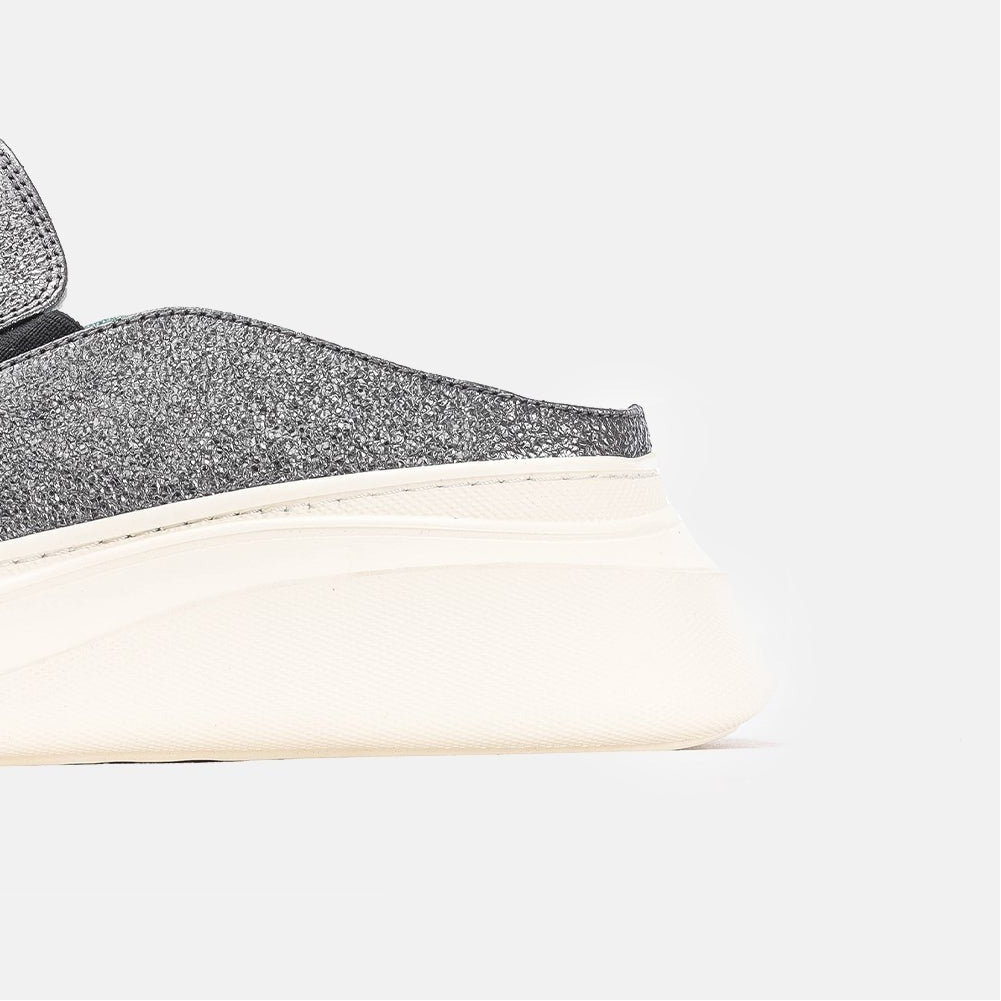 Volzak 02 s Silver Leather Mule