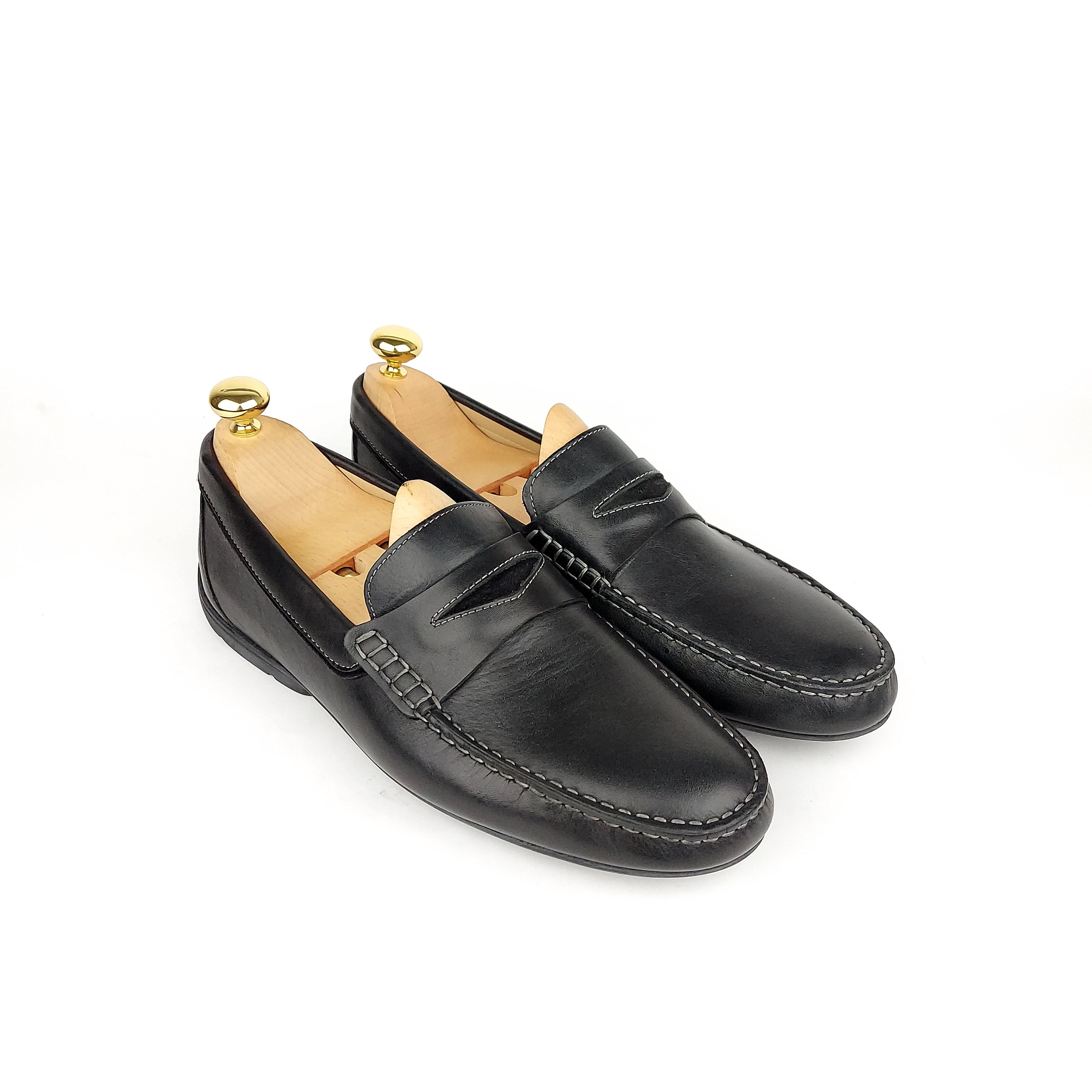 Volzak 7678 Mocassin en cuir noir