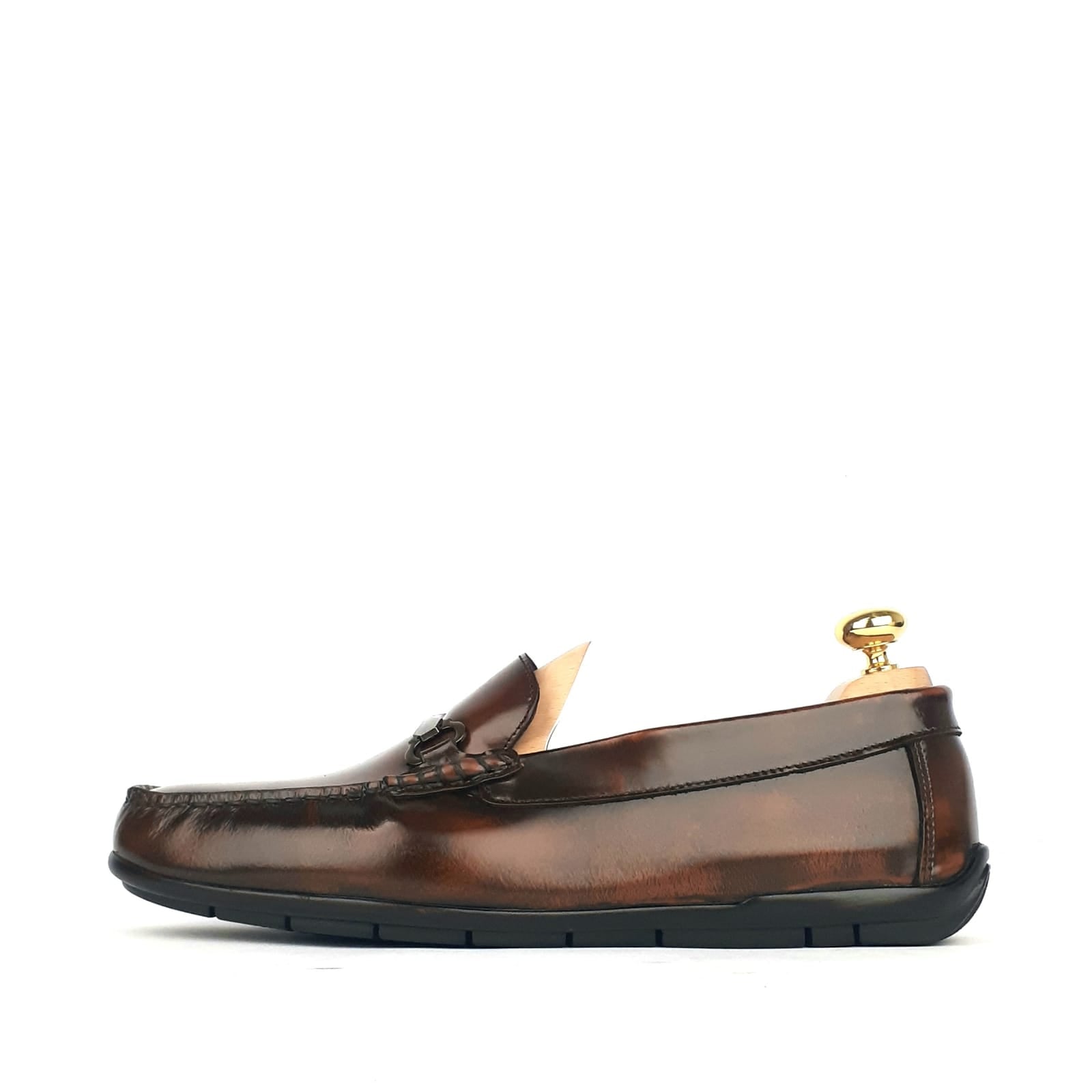 .1241 Mocassin en cuir Démasquable Marron