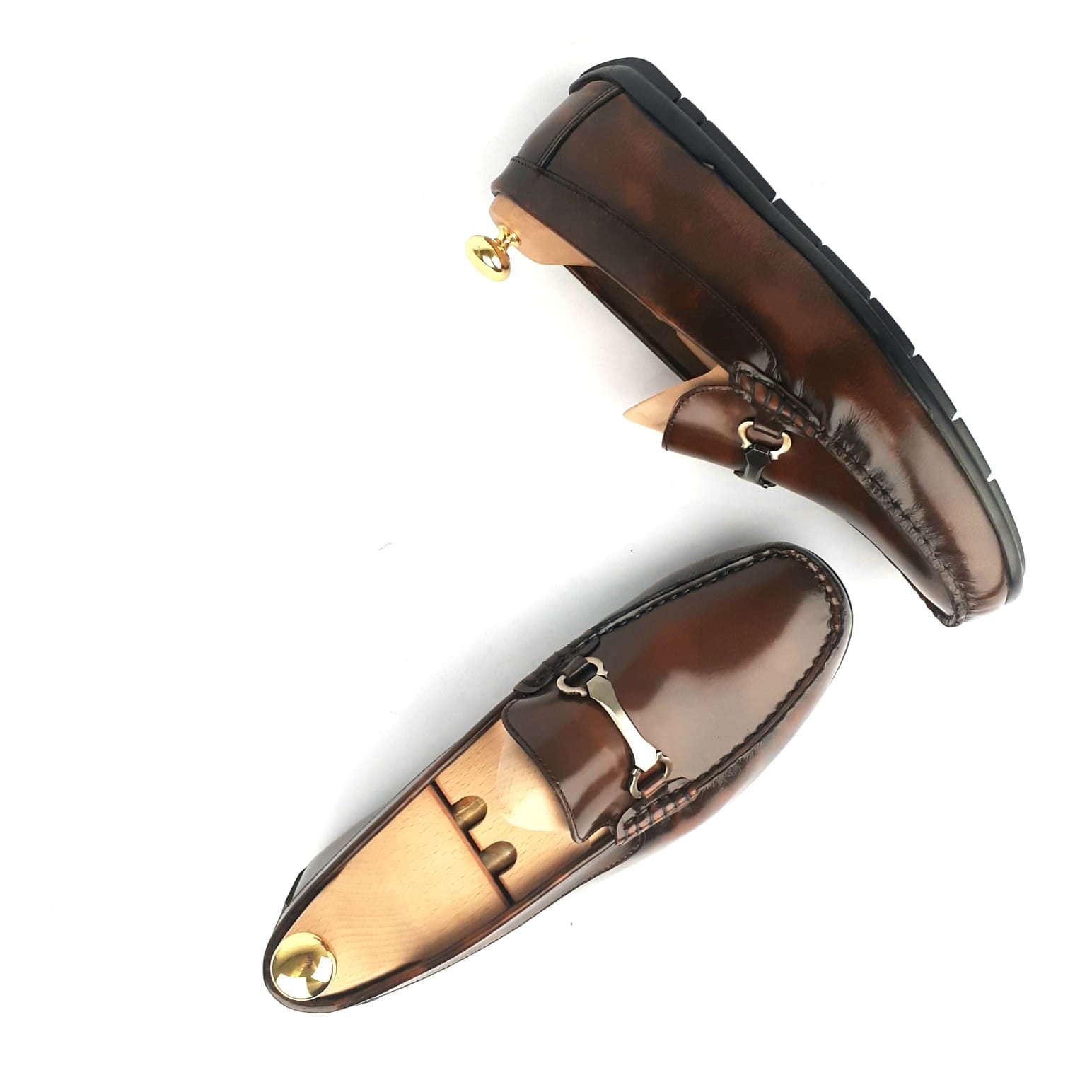 .1241 Mocassin en cuir Démasquable Marron