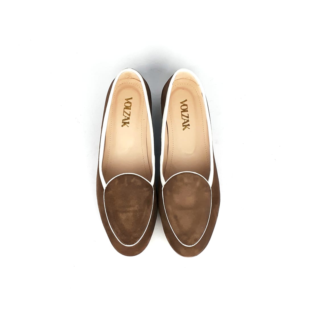 Volzak 60 Ballerine en daim marron