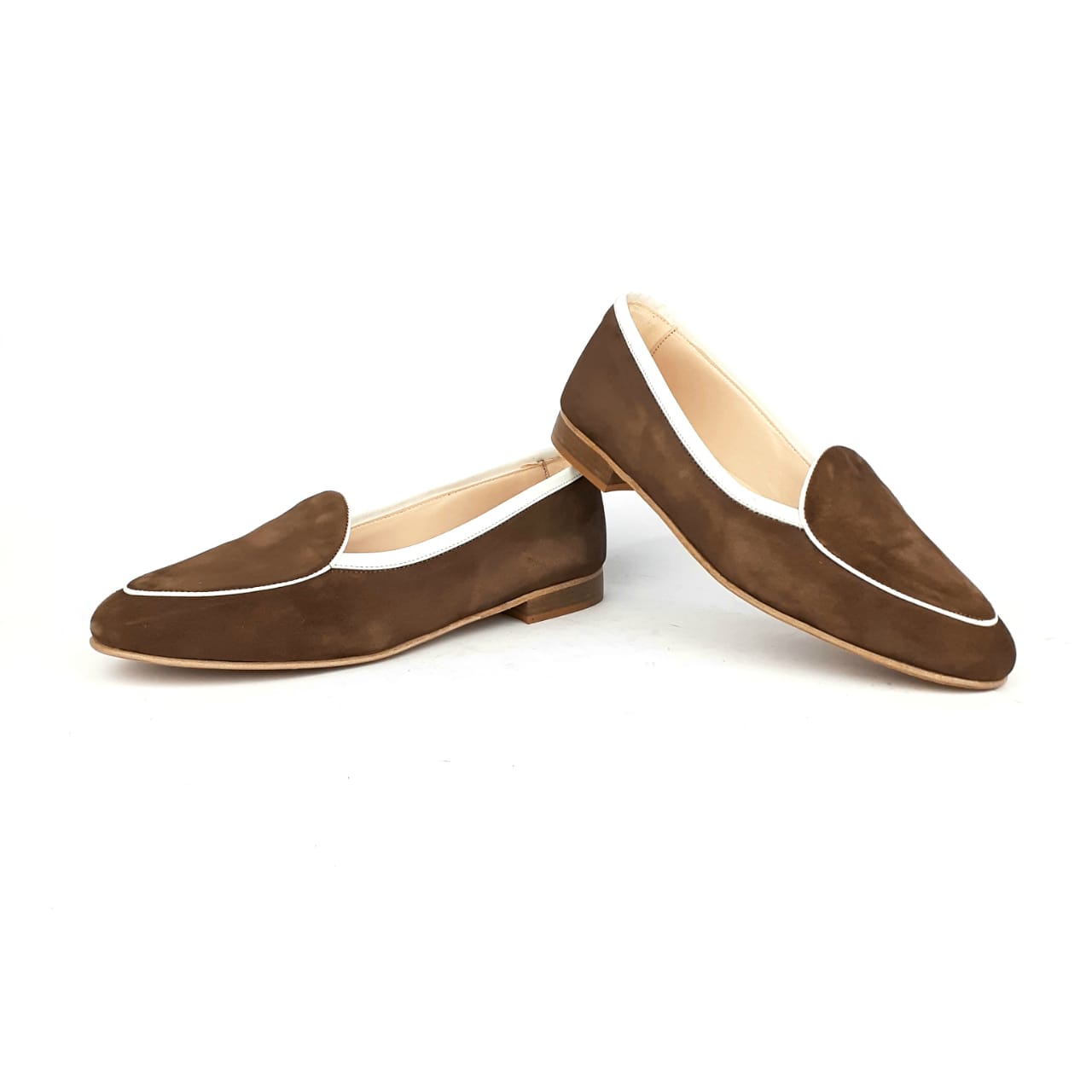 Volzak 60 Ballerine en daim marron