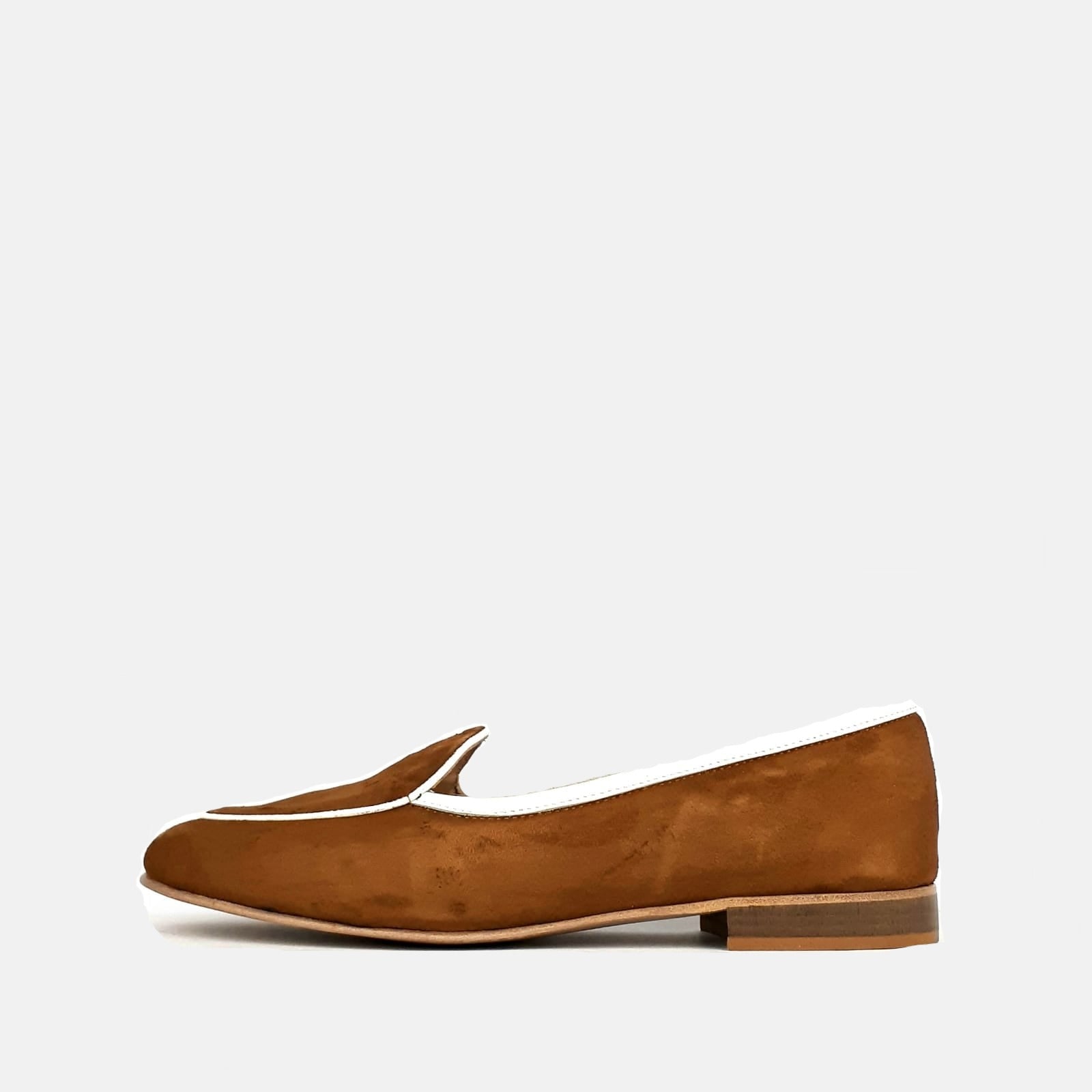 Volzak 60 Ballerine en daim cajou
